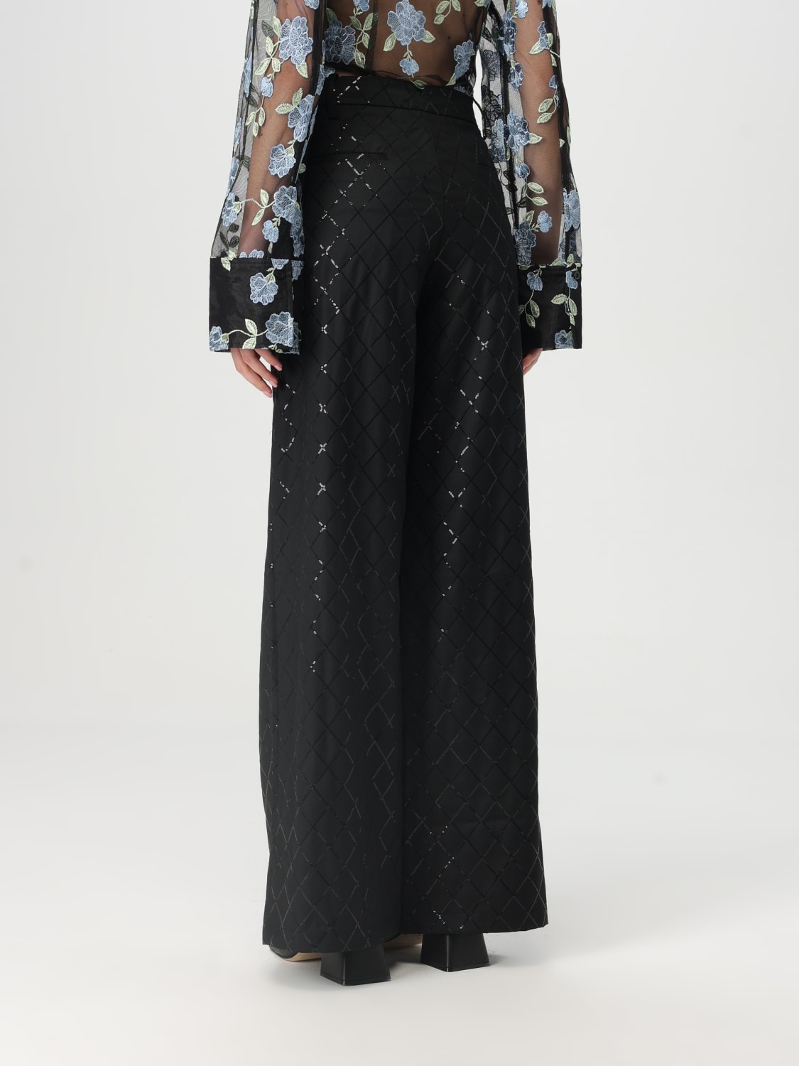ROTATE: Pants woman - Black | Rotate pants 113326 online at