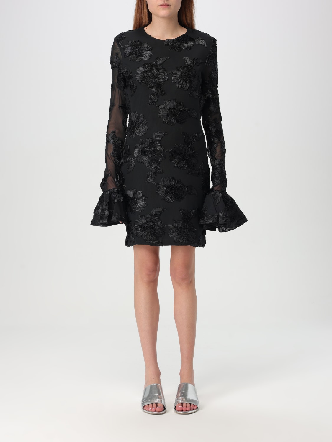 ワンピース ROTATE Woman Dress Black 113645 1205 Flower Blazer Dress Black - ROTATE Birger Christensen