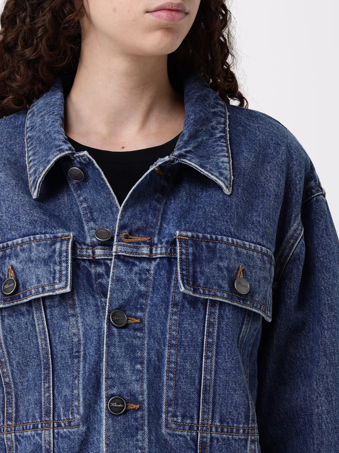ジャケット KHAITE Woman Jacket Denim 1160908009 009 Blue denim Saunder jacket Khaite - women - KHAITE