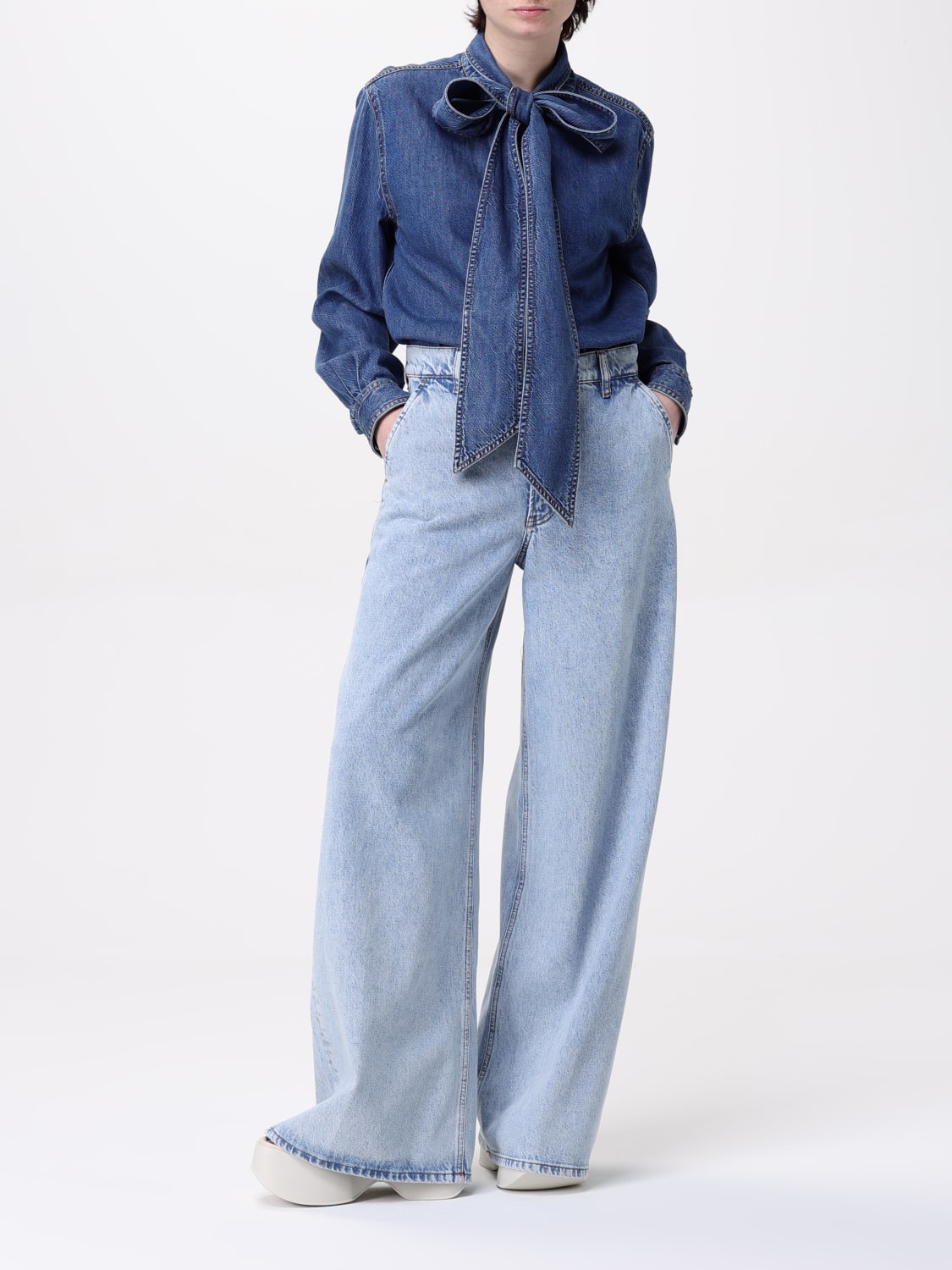 デニム・ジーパン FRAME Woman Jeans Denim WP25DPA025 ETTIE FRAME: Jeans woman - Denim | Frame jeans WP25DPA025 online