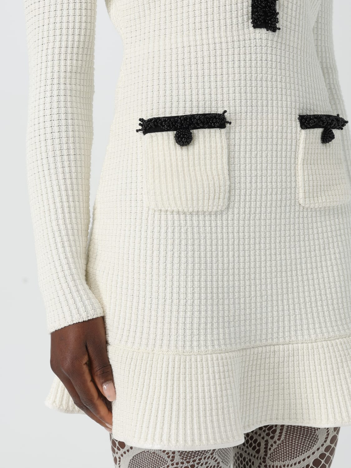 SELF-PORTRAIT: Dress woman - White | Self-Portrait dress