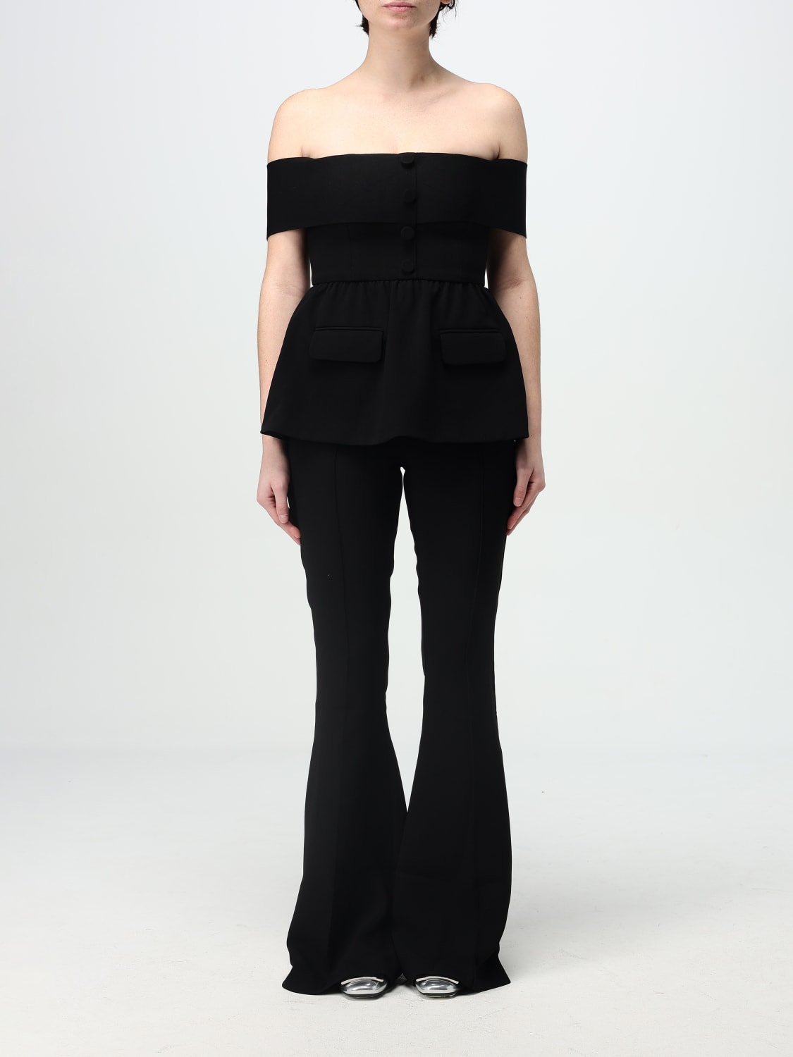 SELF-PORTRAIT: Jumpsuits woman - Black | Self-Portrait