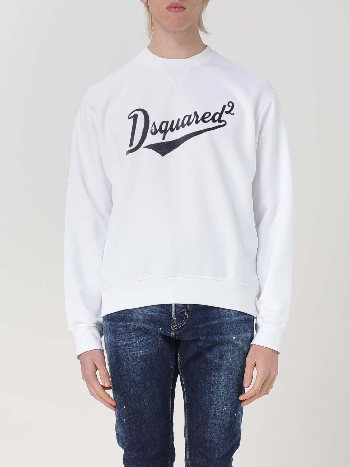 DSQUARED2 SWEATSHIRT: Sweatshirt men Dsquared2, White - Img 1