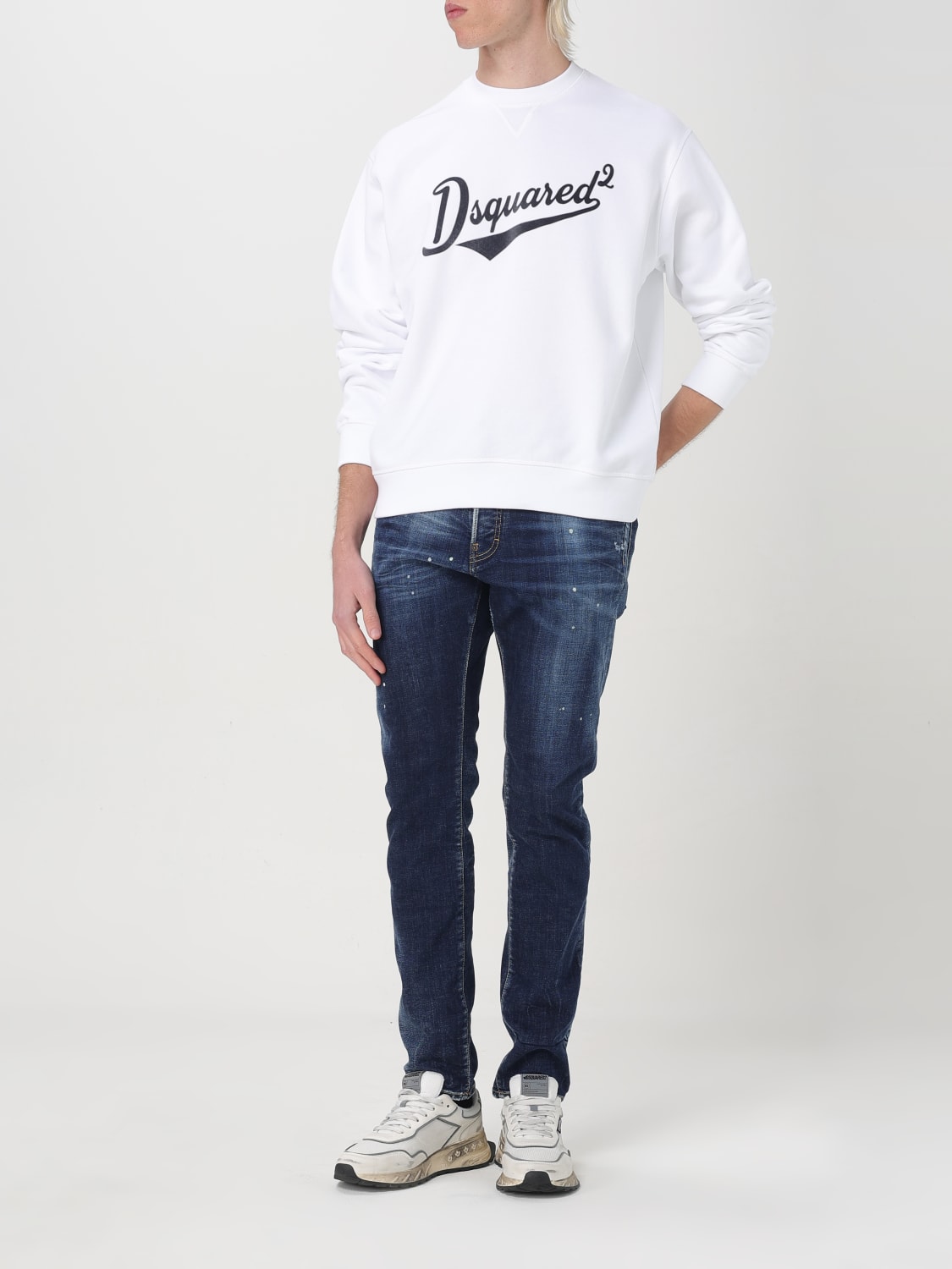 DSQUARED2 SWEATSHIRT: Sweatshirt men Dsquared2, White - Img 2