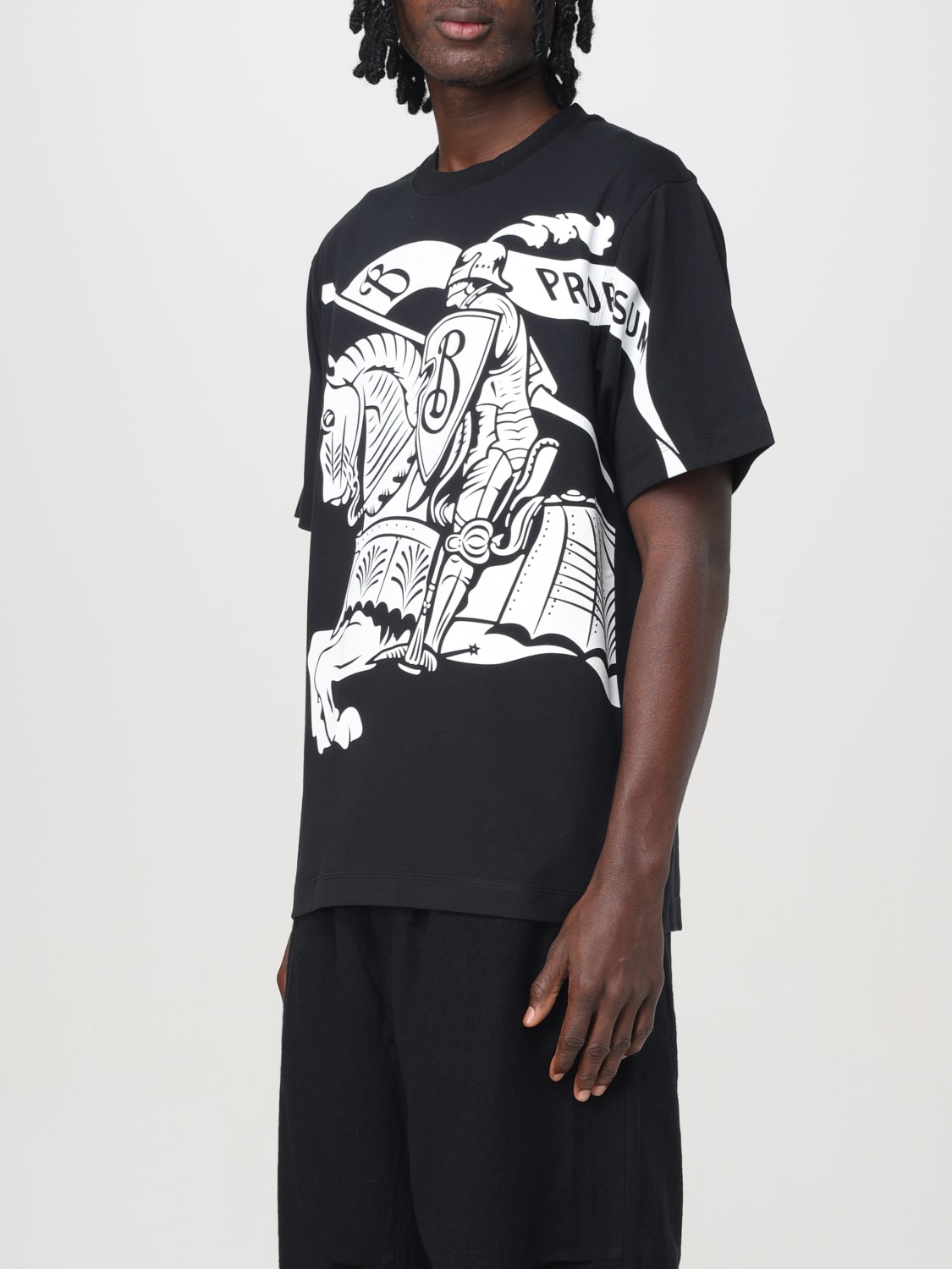 BURBERRY: T-shirt men - Black | Burberry t-shirt 8095058