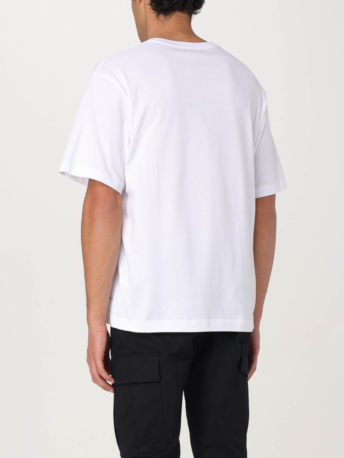 Tシャツ・カットソー DOLCE  GABBANA Men T Shirts G8PN9TG7O4S W0800 WHITE Cotton T-shirt with branded tag in White for Men