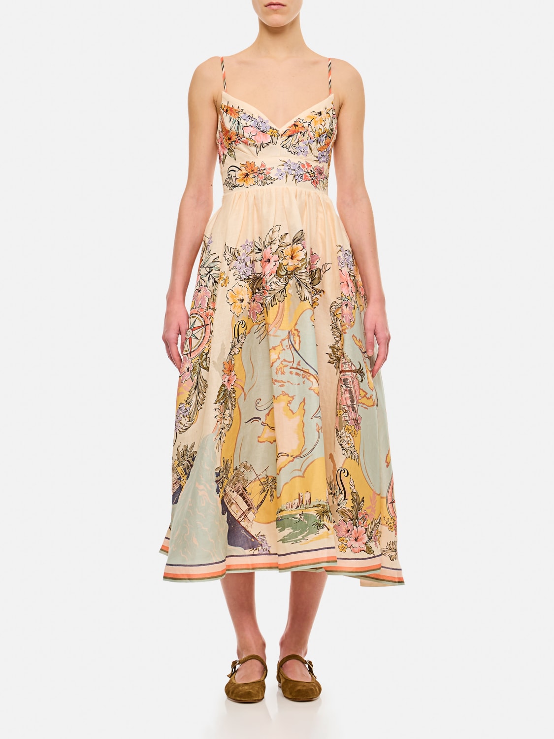 ワンピース ZIMMERMANN Woman Dress Multicolor Zimmermann Dress Multicolor Womens Zimmermann