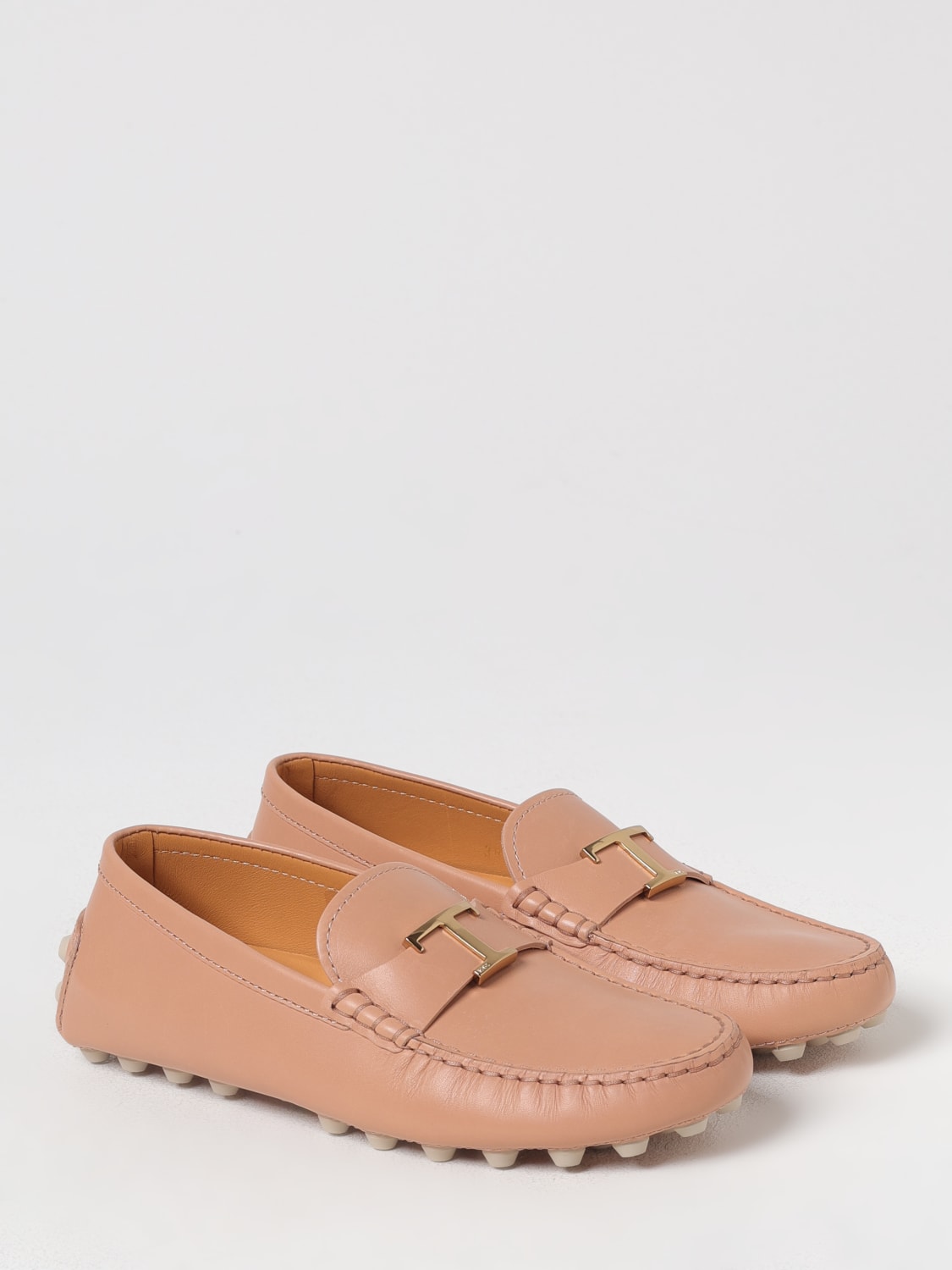 TOD'S MOCASSINI: Mocassino Driver T Timeless Tod's in pelle , Beige - Img 2