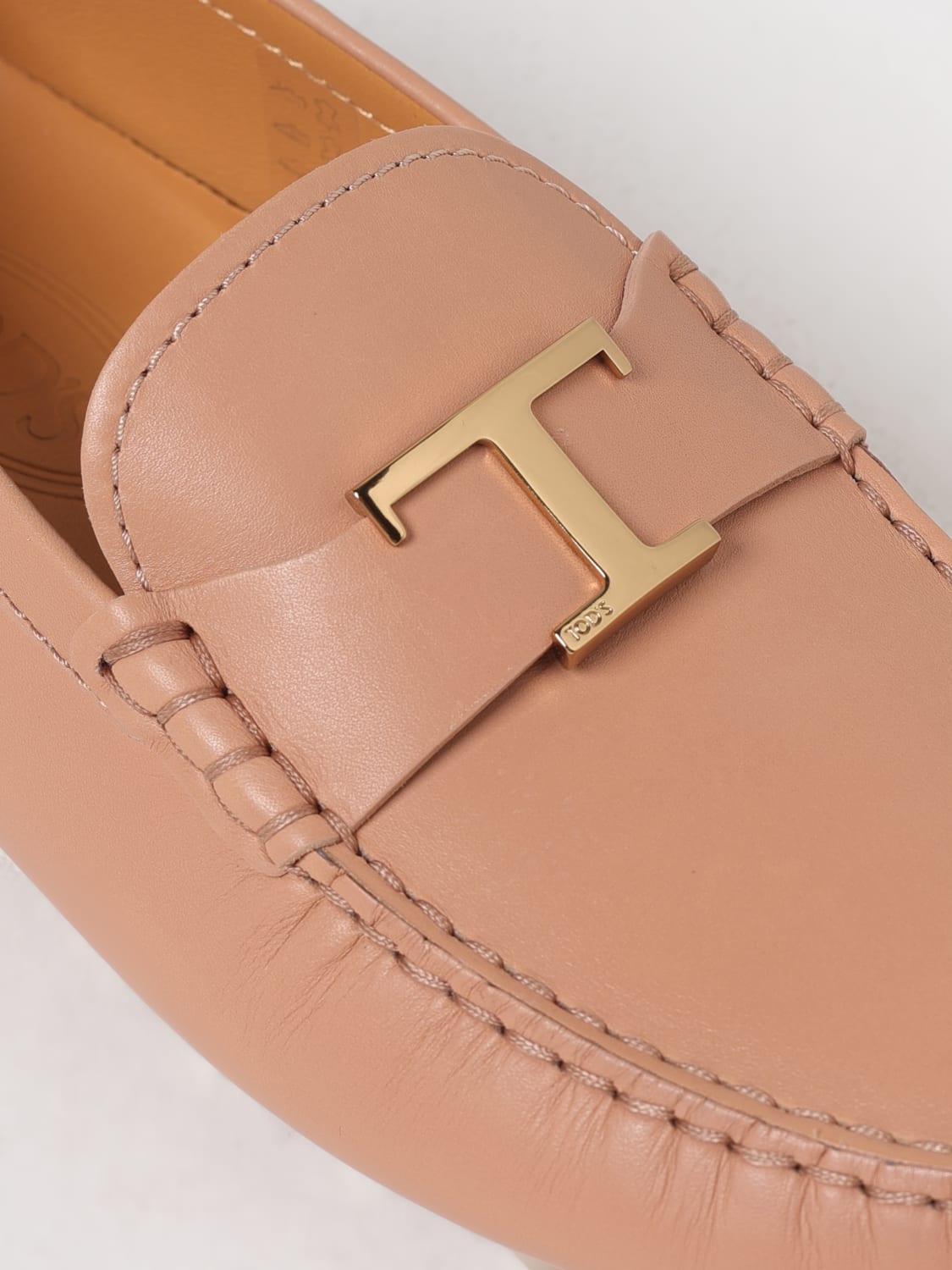 TOD'S MOCASSINI: Mocassino Driver T Timeless Tod's in pelle , Beige - Img 4