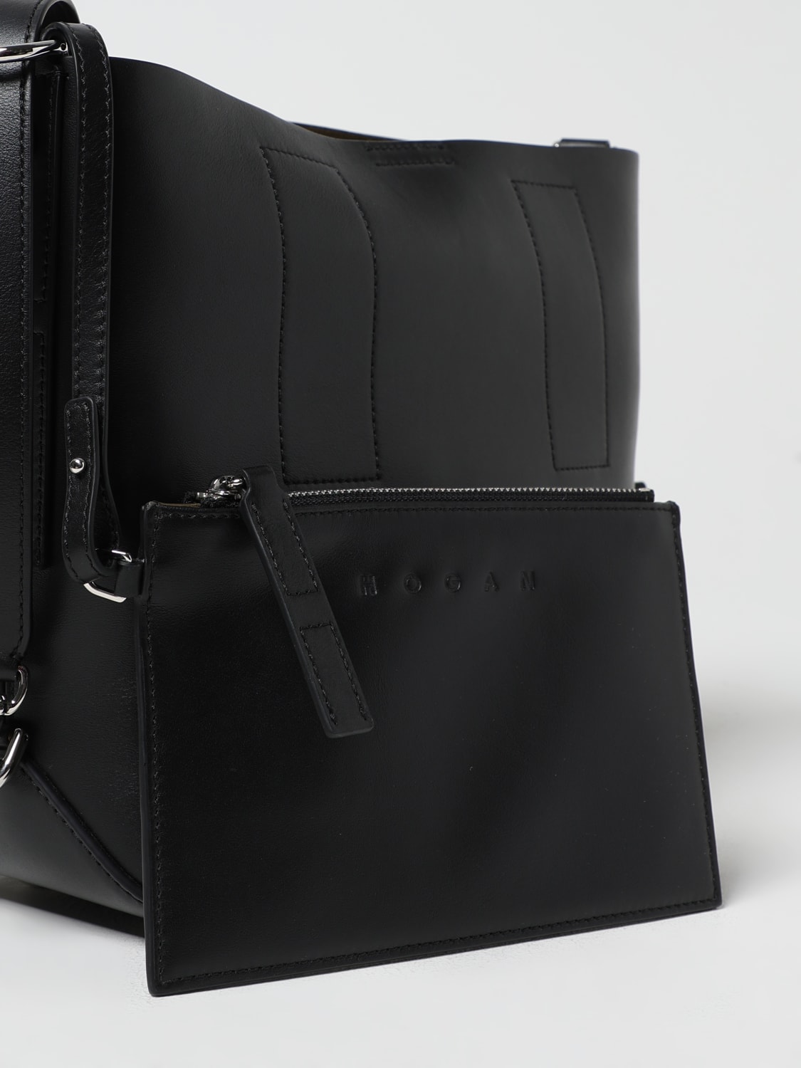 ショルダーバッグ・ポシェット HOGAN KBW01RS0300TZP Shoulder Bags Hogan Hocket Hobo Bag Medium BLACK for Woman