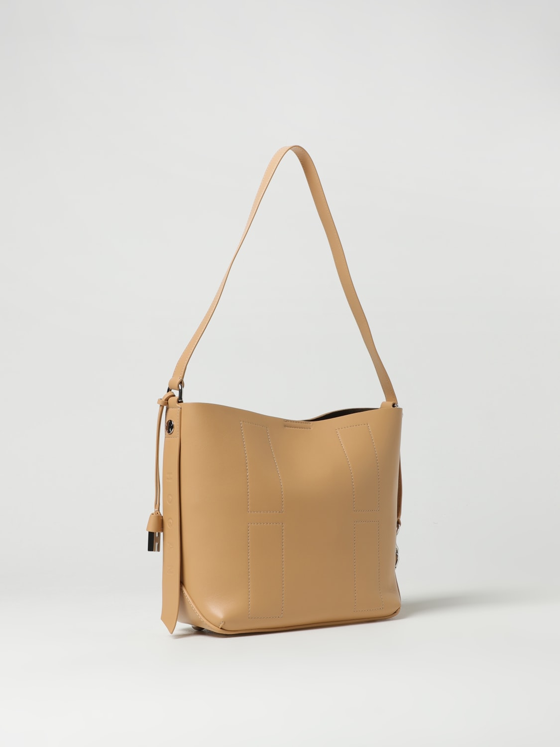 HOGAN SCHULTERTASCHE: Umhängetasche damen Hogan, Beige - Img 2