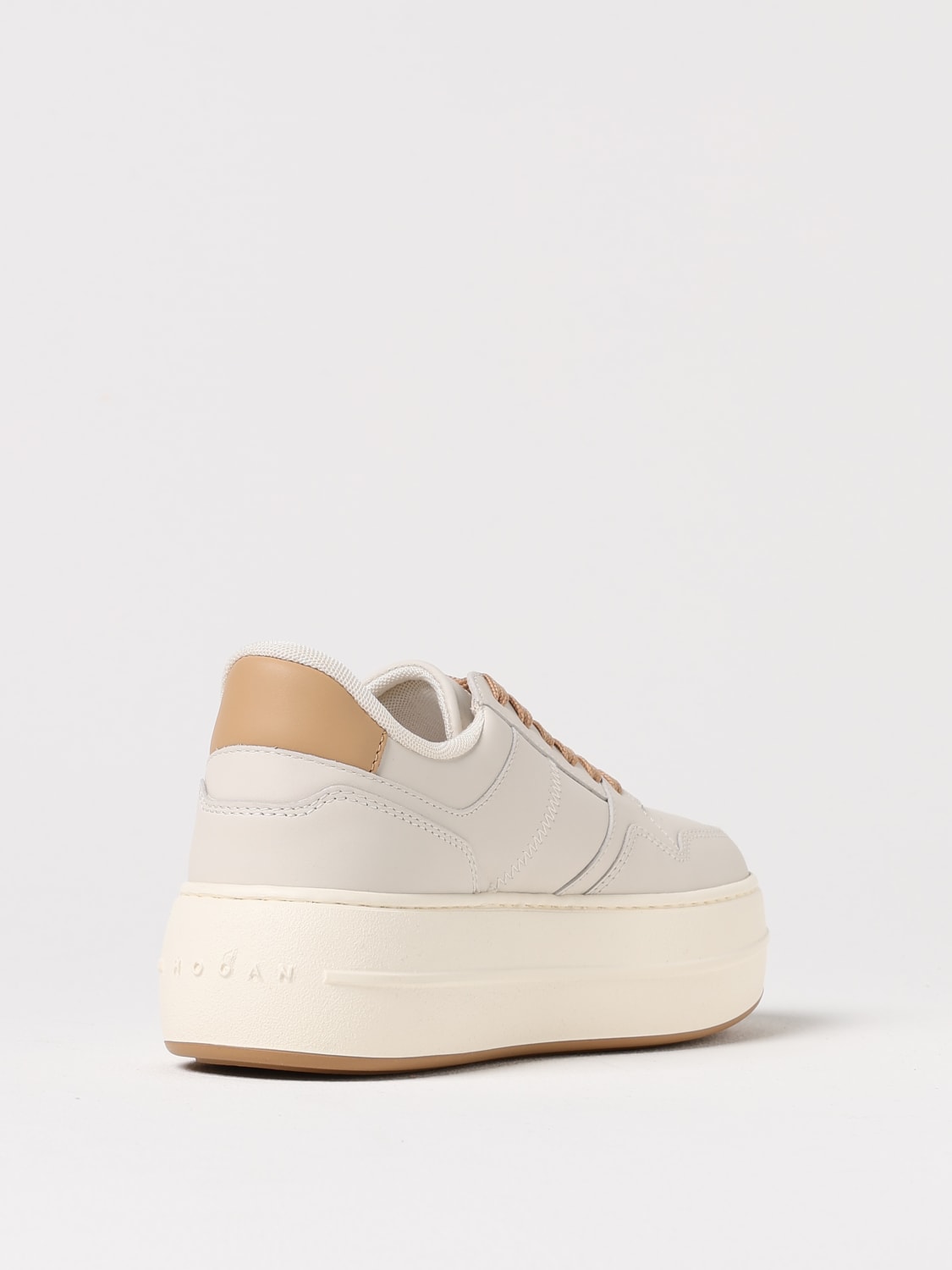 HOGAN: Sneakers woman - Beige | Hogan sneakers