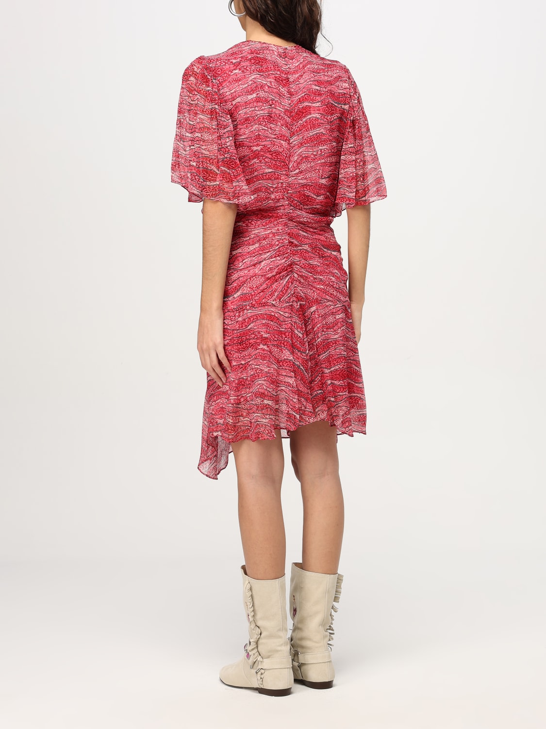 ワンピース ISABEL MARANT ETOILE DRESS (RO0003FAA1J03E 86LC) Isabel Marant Etoile Robe Noanne – Brown
