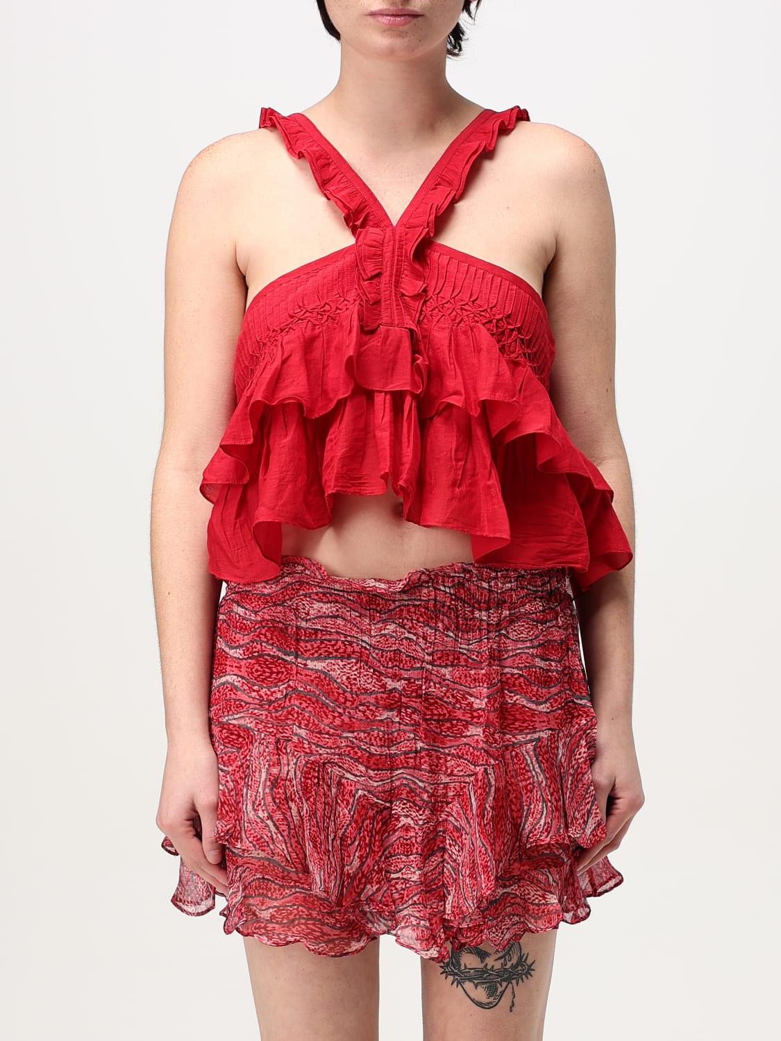 ISABEL MARANT ETOILE TOP: Top damen Isabel Marant Etoile, Rot - Img 1