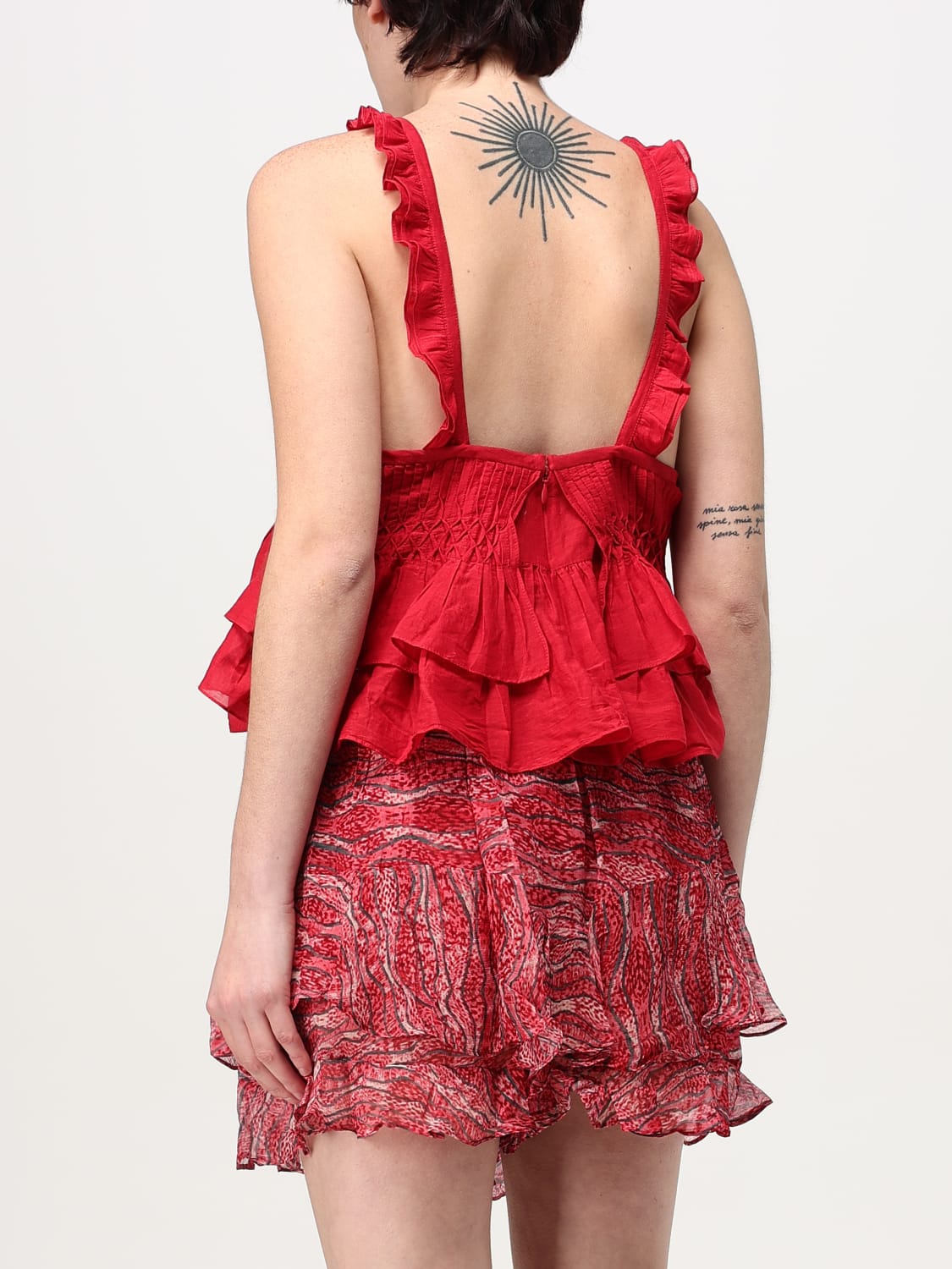 ISABEL MARANT ETOILE TOP: Top damen Isabel Marant Etoile, Rot - Img 2