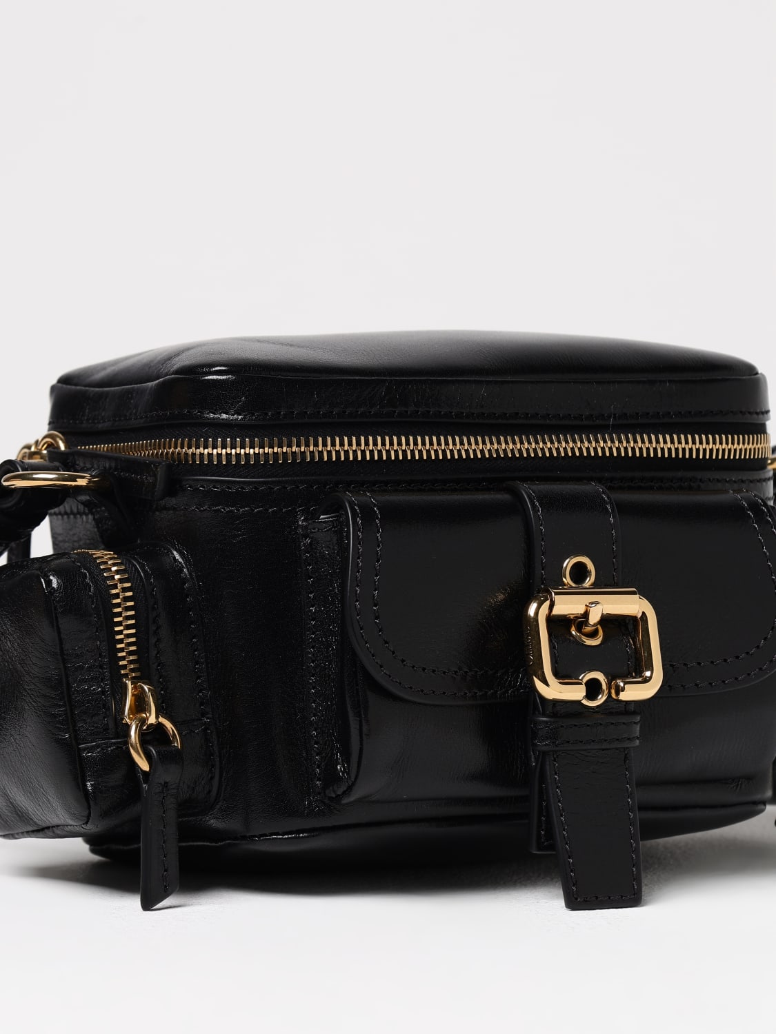 CHLOÉ: Chloé polished leather handbag - Black | Chloé