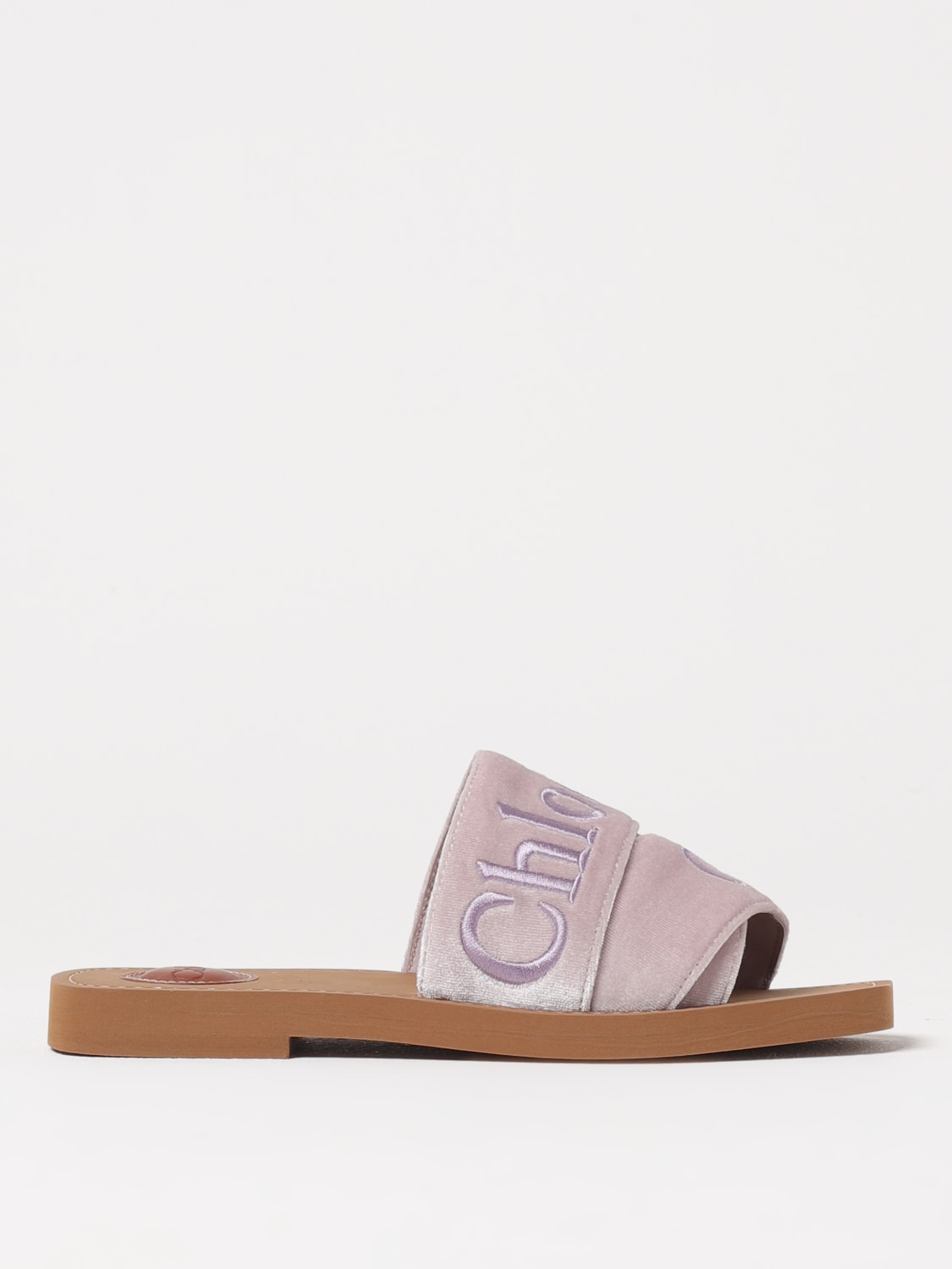 シューズ・サンダルその他 CHLOE Woman Flat sandals Violet CHC25S188QQ 6K5 CHLOÉ: Flat sandals woman - Violet | Chloé flat sandals