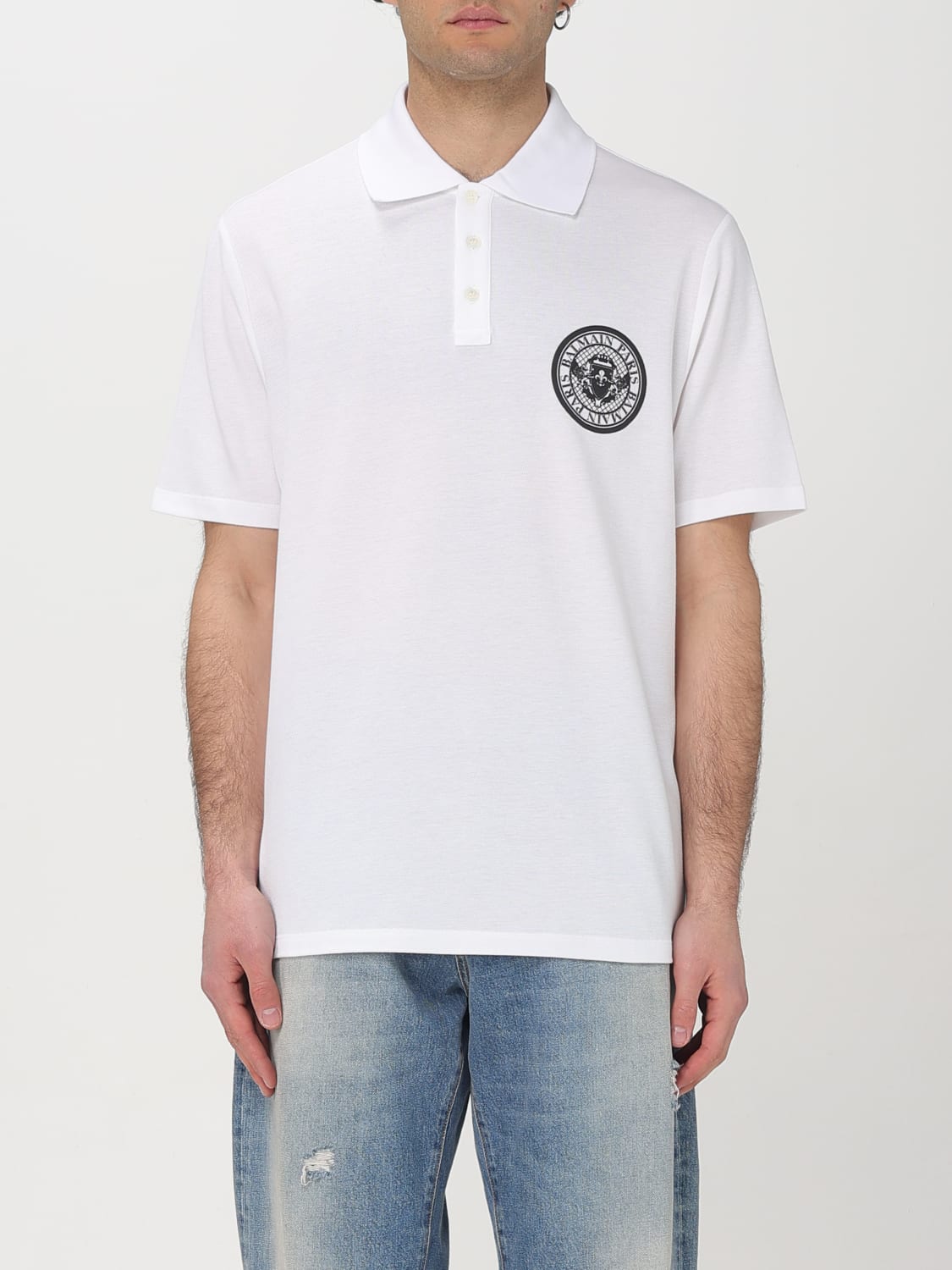 Tシャツ・カットソー BALMAIN Men T Shirts EH1GC026BC94 GAB White Balmain BALMAIN Men T-Shirts EH1GC026BC94 GAB White | Grailed