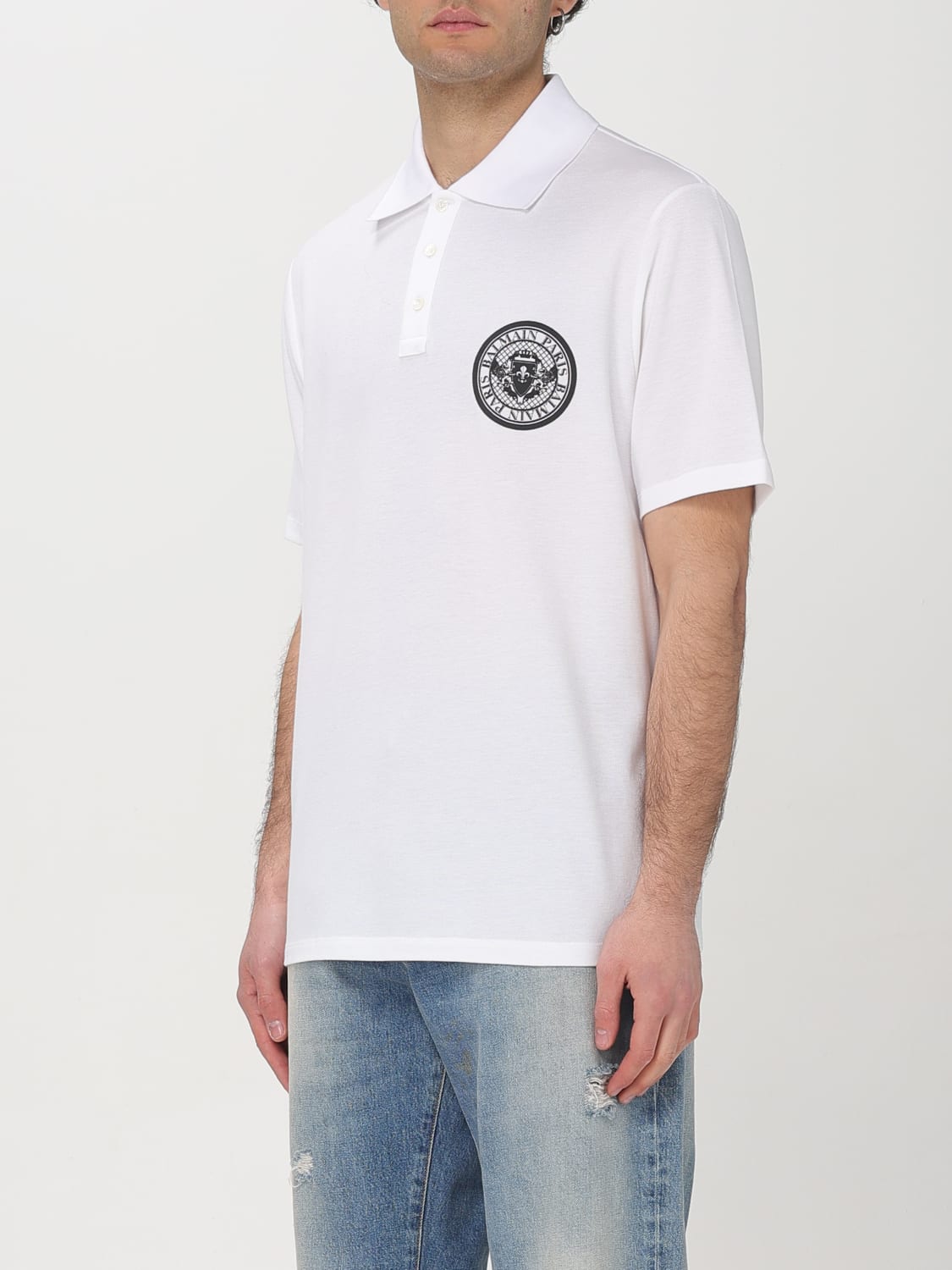 BALMAIN：Tシャツ メンズ - ホワイト | GIGLIO.COMオンラインの