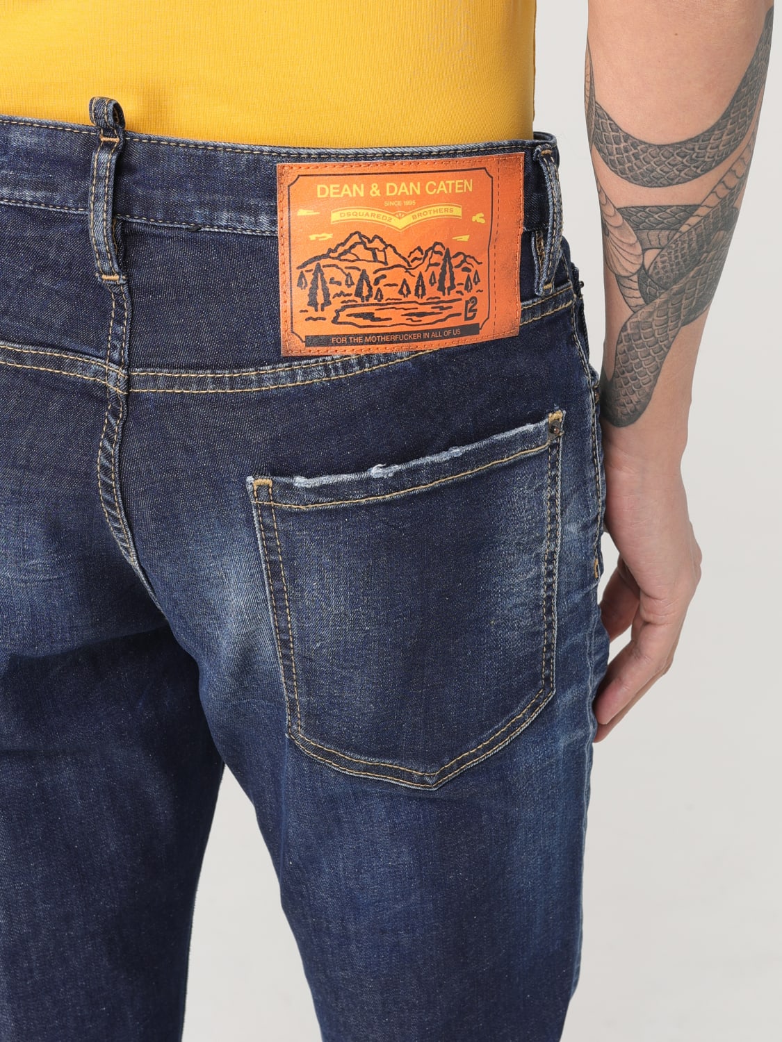 DSQUARED2 JEANS: Jeans hombre Dsquared2, Azul Oscuro - Img 3