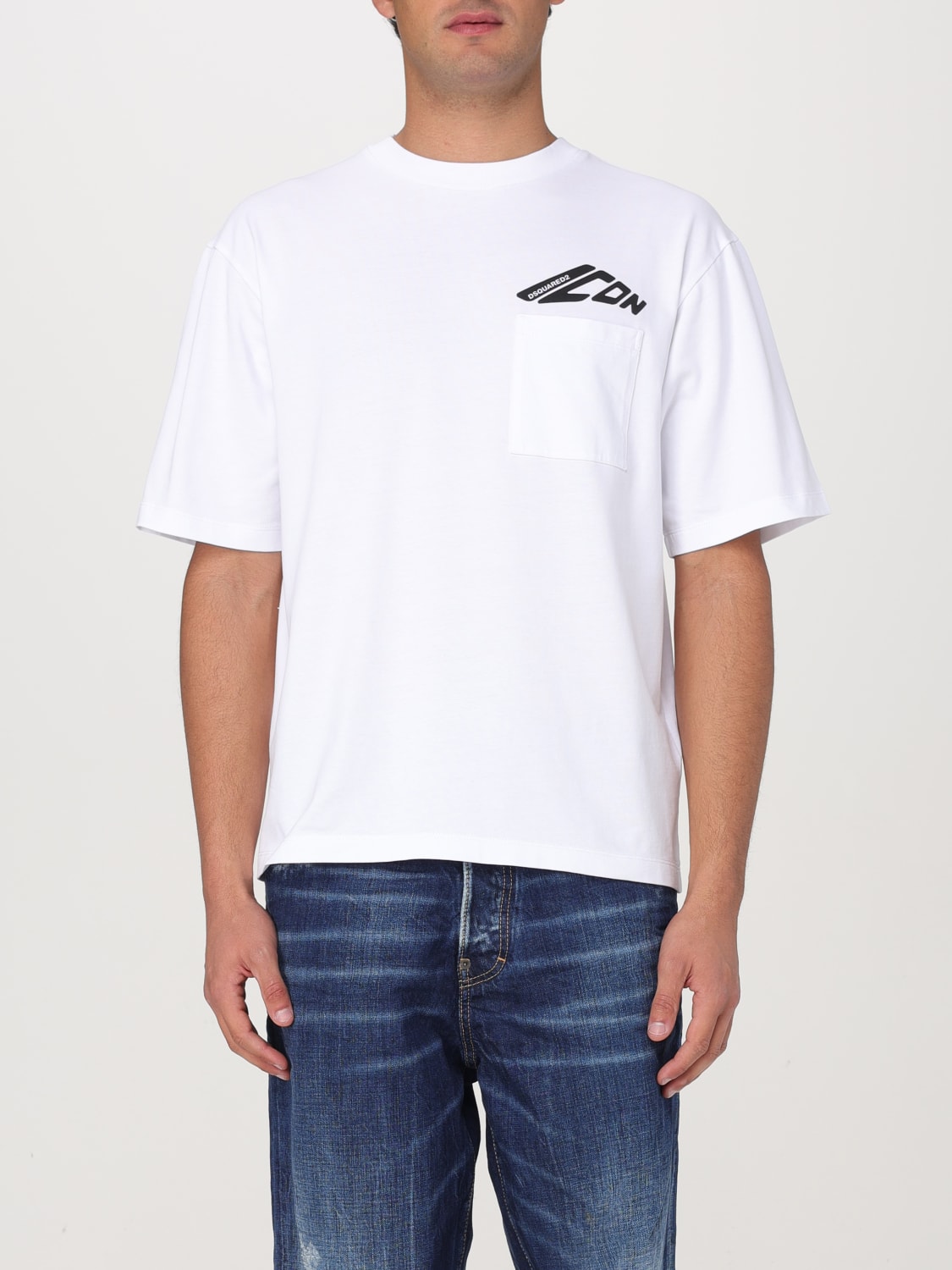 DSQUARED2 T-SHIRT: T-shirt Dsquared2 in cotone , Bianco - Img 1