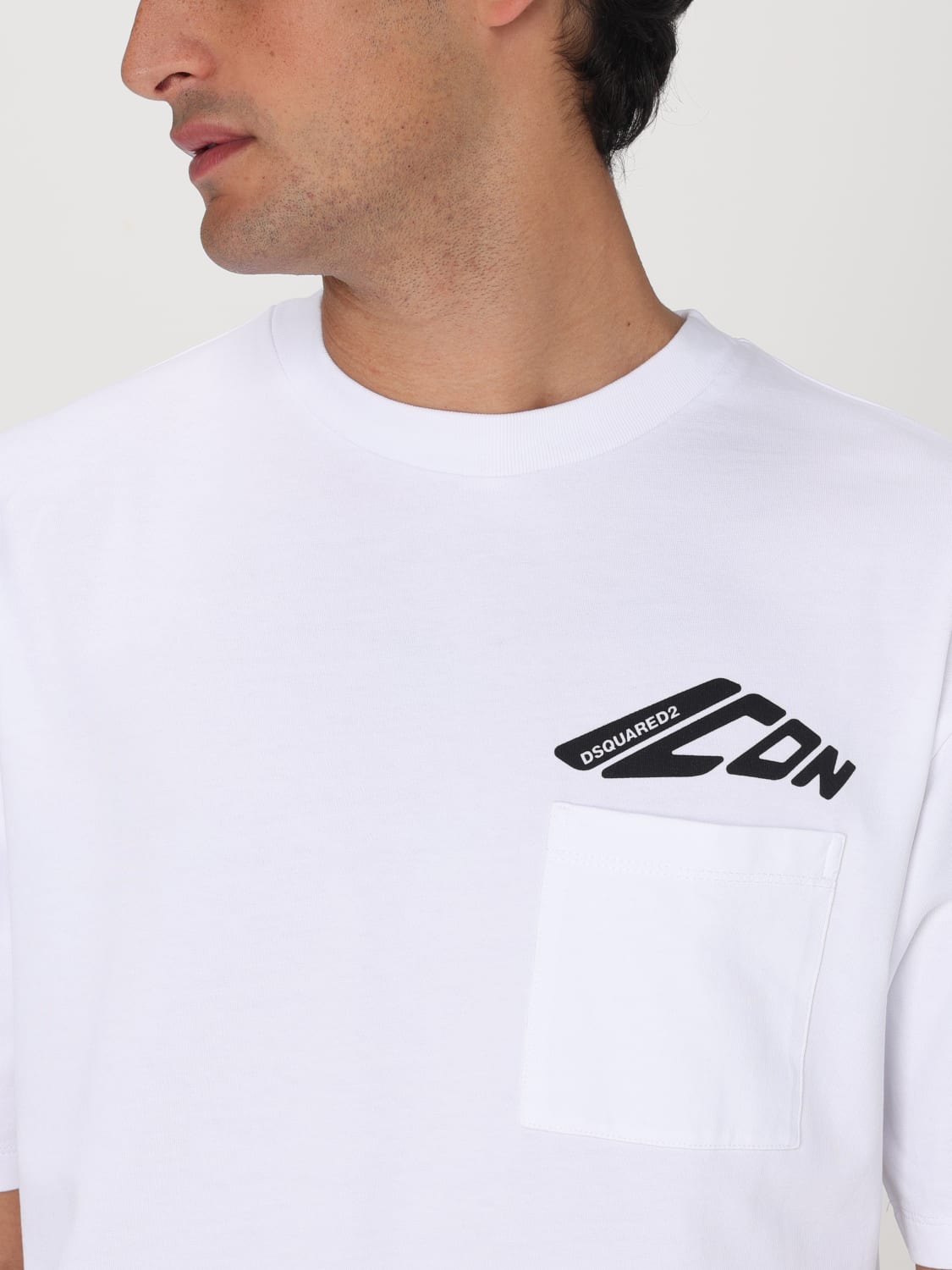 DSQUARED2 T-SHIRT: T-shirt Dsquared2 in cotone , Bianco - Img 3