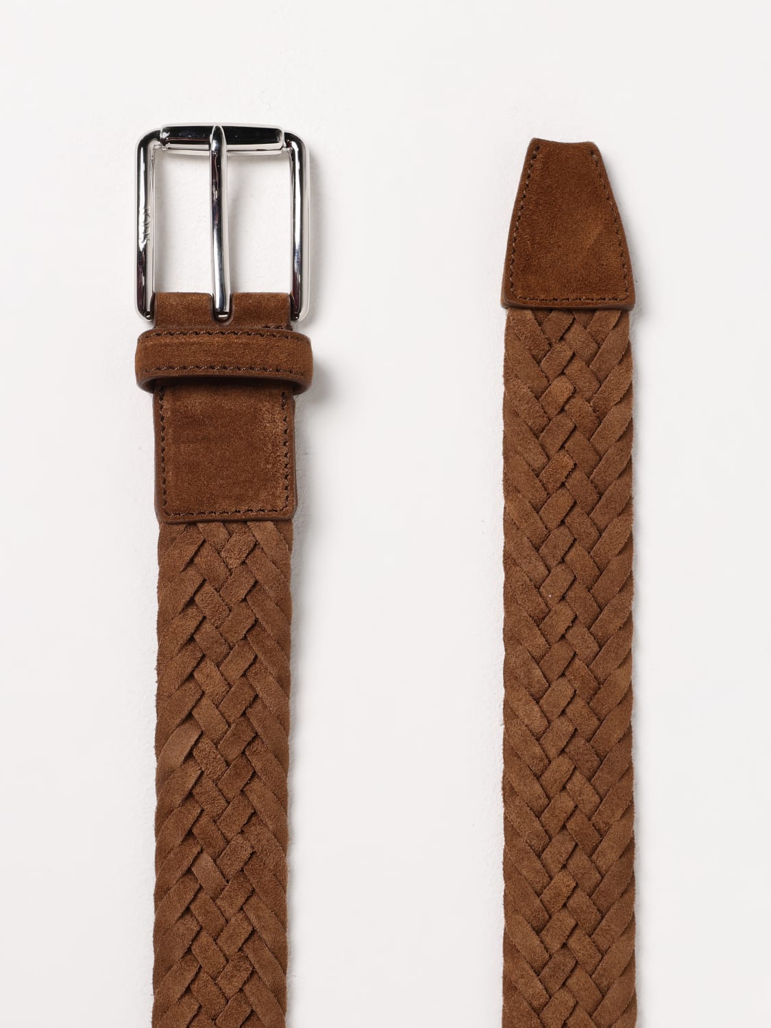 TOD'S CINTURA: Cintura Tod's in camoscio intrecciato , Cammello - Img 2