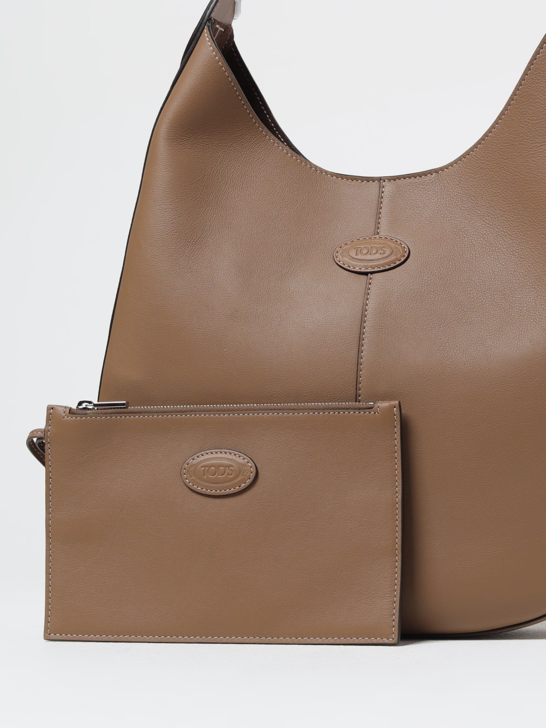 TOD'S BORSA A SPALLA: Borsa Di Bag Tod's in pelle , Beige - Img 3