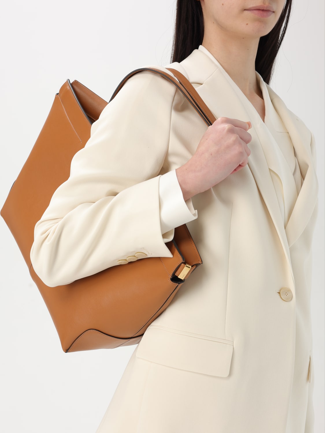 TOD'S BORSA A SPALLA: Borsa Di Bag Tod's in pelle , Marrone - Img 2