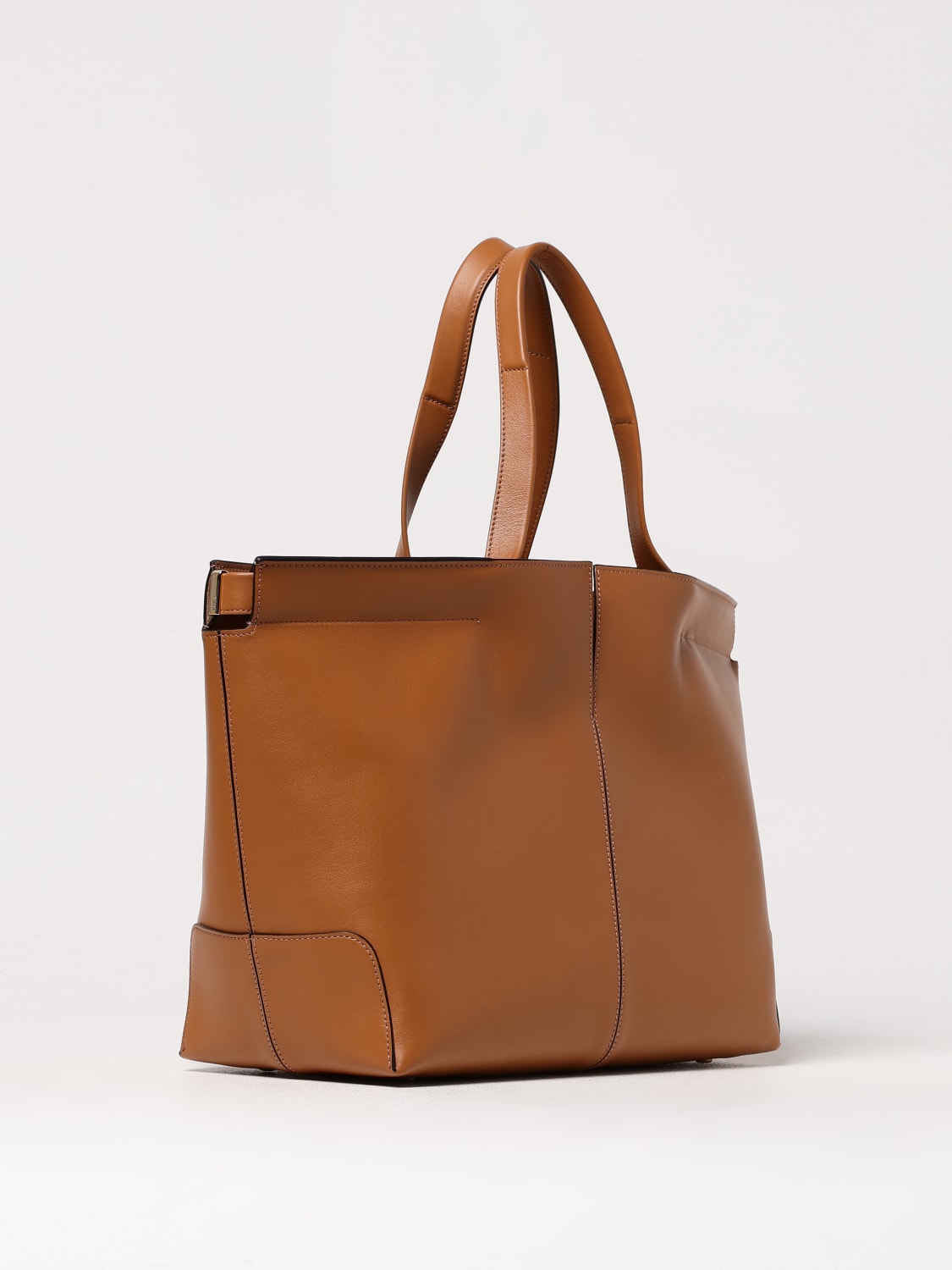 ショルダーバッグ・ポシェット TOD'S Woman Shoulder bag Brown XBWDBSR9200YAT S001 Woman BROWN Tod's Di Bag Hobo in Leather Small