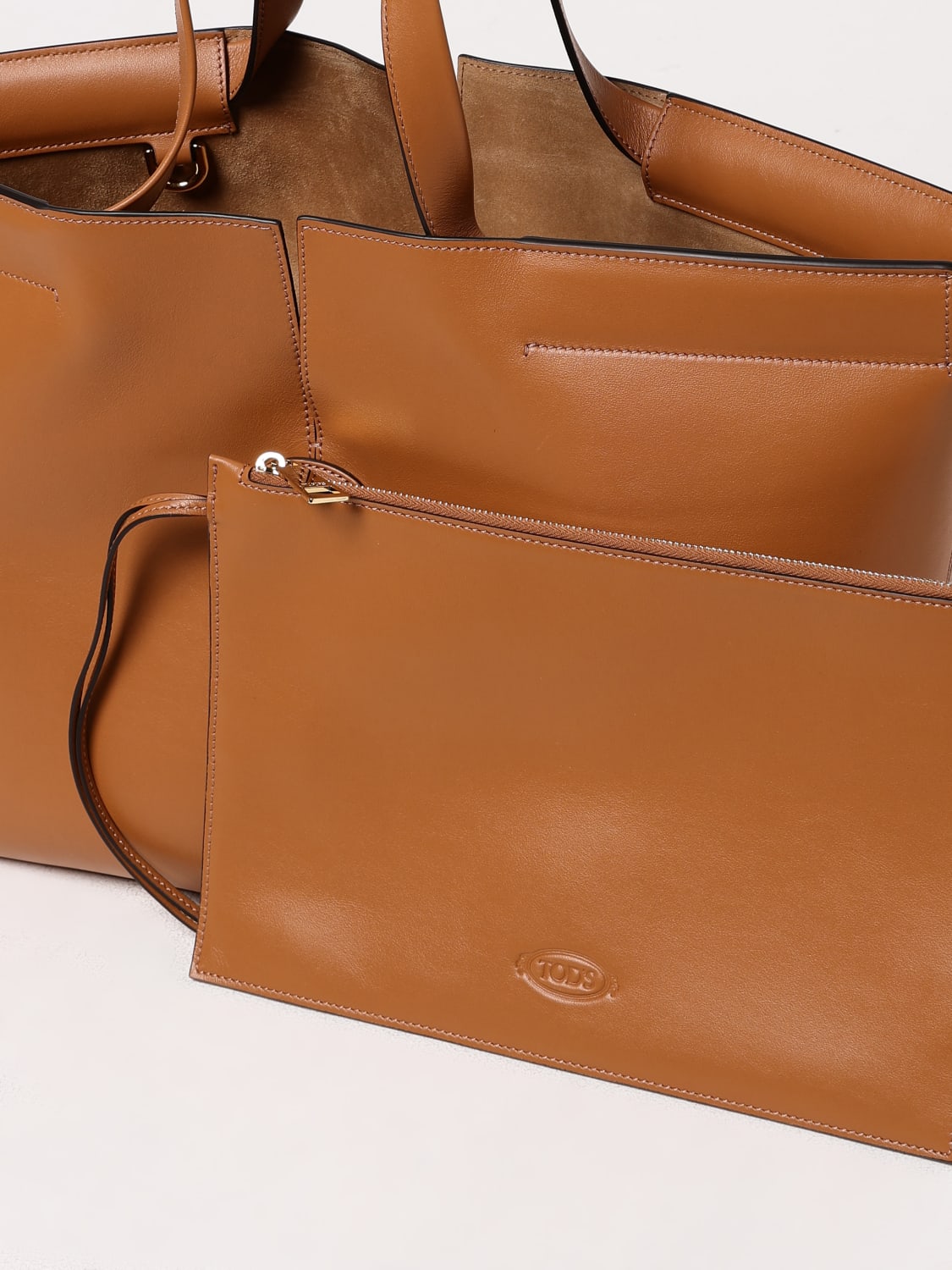 TOD'S BORSA A SPALLA: Borsa Di Bag Tod's in pelle , Marrone - Img 4
