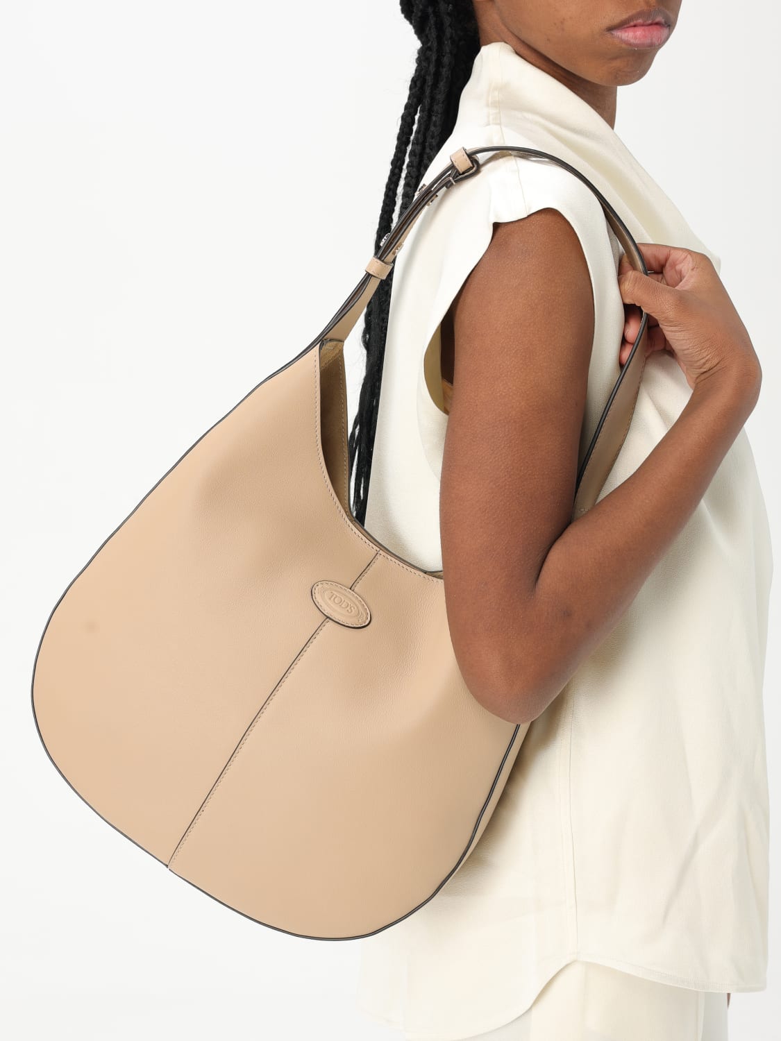 TOD'S SHOULDER BAG: Crossbody bags woman Tod's, Sand - Img 2