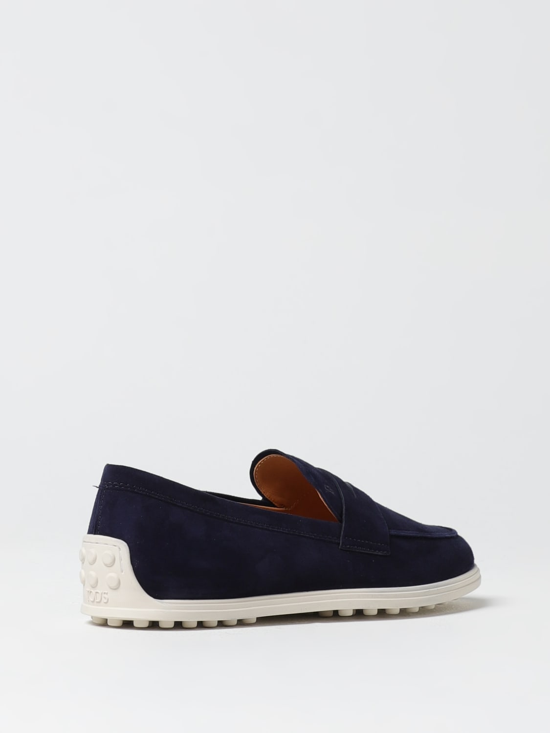 TOD'S MOCASSINI: Mocassino Tod's in camoscio , Blue - Img 3