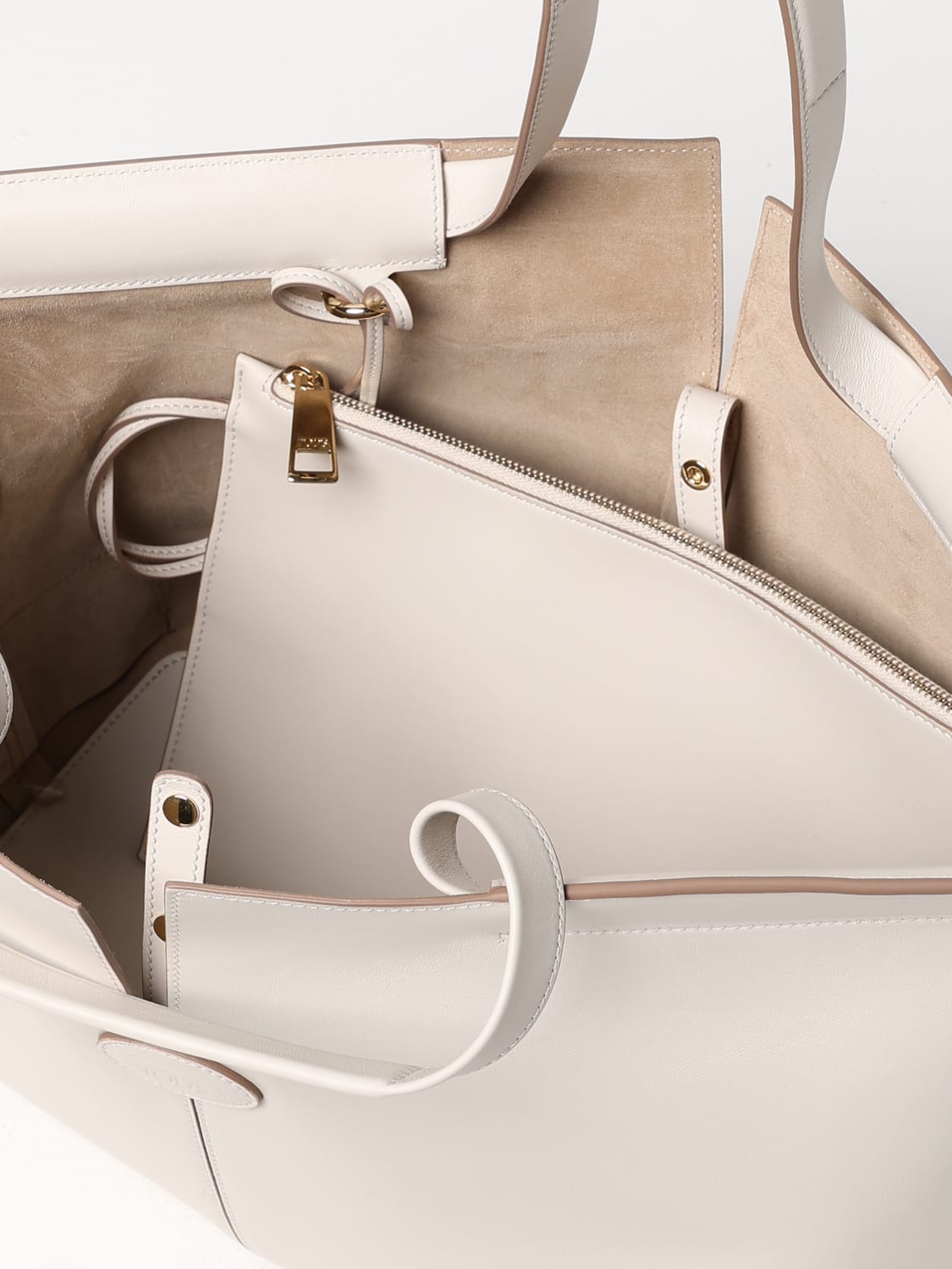 TOD'S: Handbag woman - White | Tod's tote bags