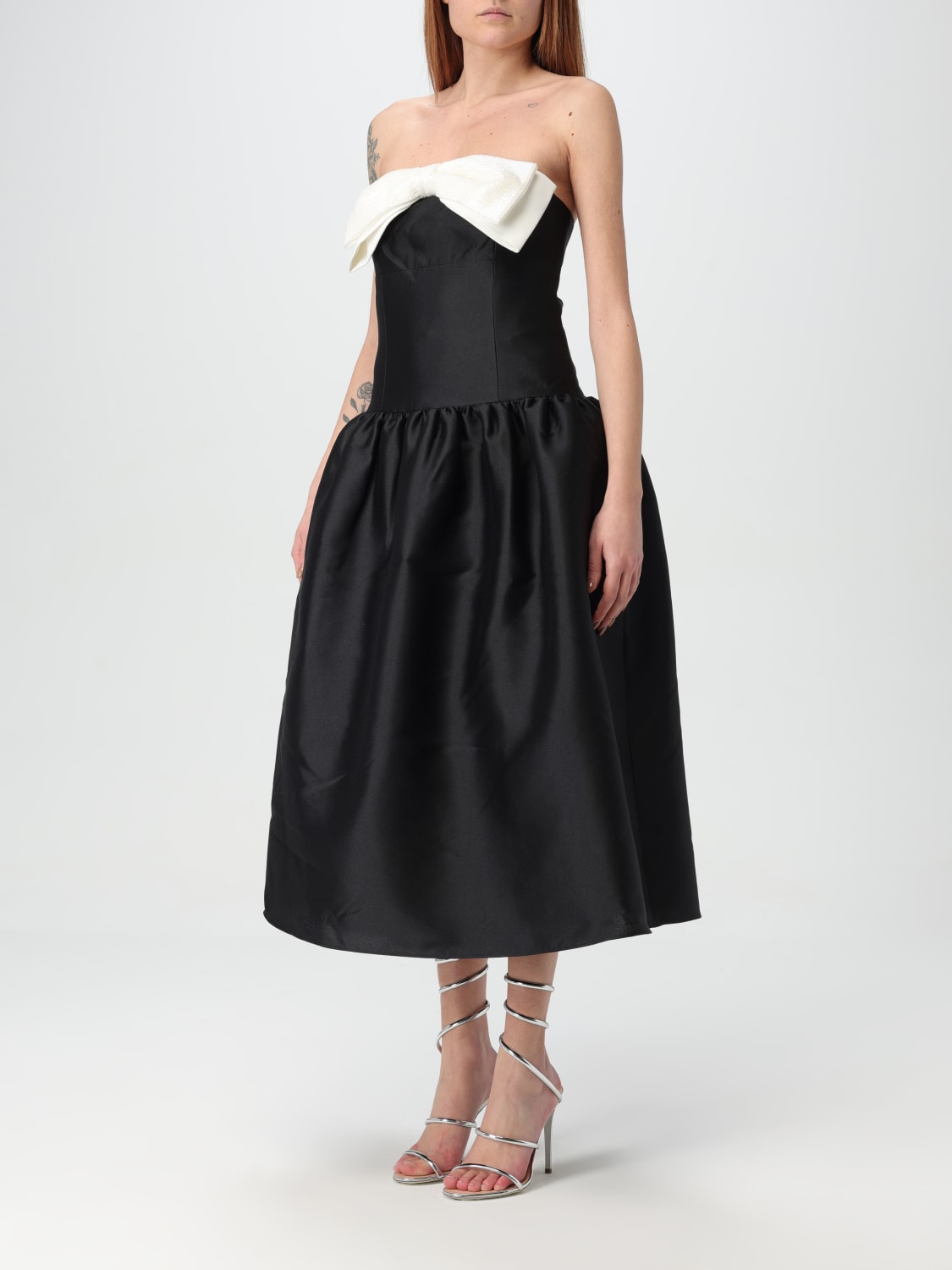 SELF-PORTRAIT: Dress woman - Black | Self-Portrait dress