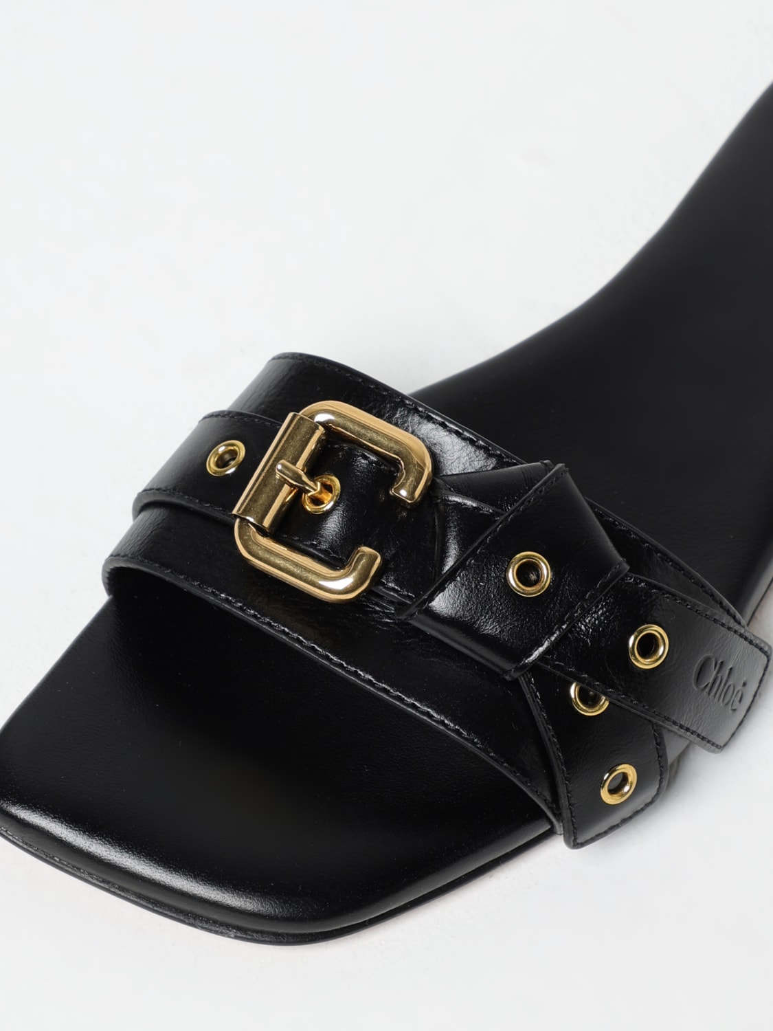 シューズ・サンダルその他 Chloe SHOES (CHC25S08JQO) CHLOÉ: Shoes woman - Brown | Chloé flat sandals CHC25S08NQJ