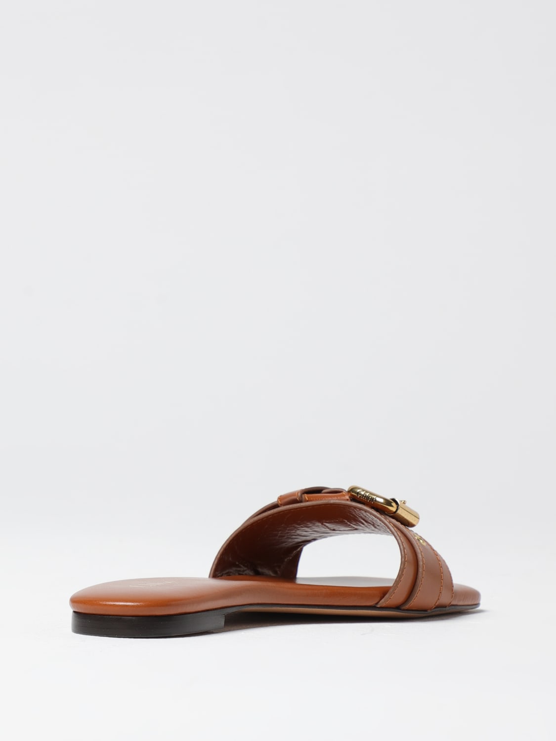 シューズ・サンダルその他 CHLOE Woman Flat sandals Brown CHC24W06SOJ 25E Chloé Woody flat sandals for Women - Beige in Qatar | Level