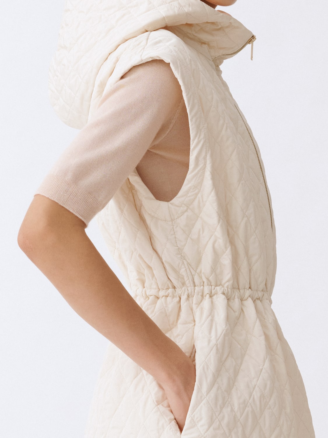 アウターその他 FABIANA FILIPPI Woman Waistcoat White CTD265F244L211 0149 FABIANA FILIPPI: Coat woman - White | Fabiana Filippi