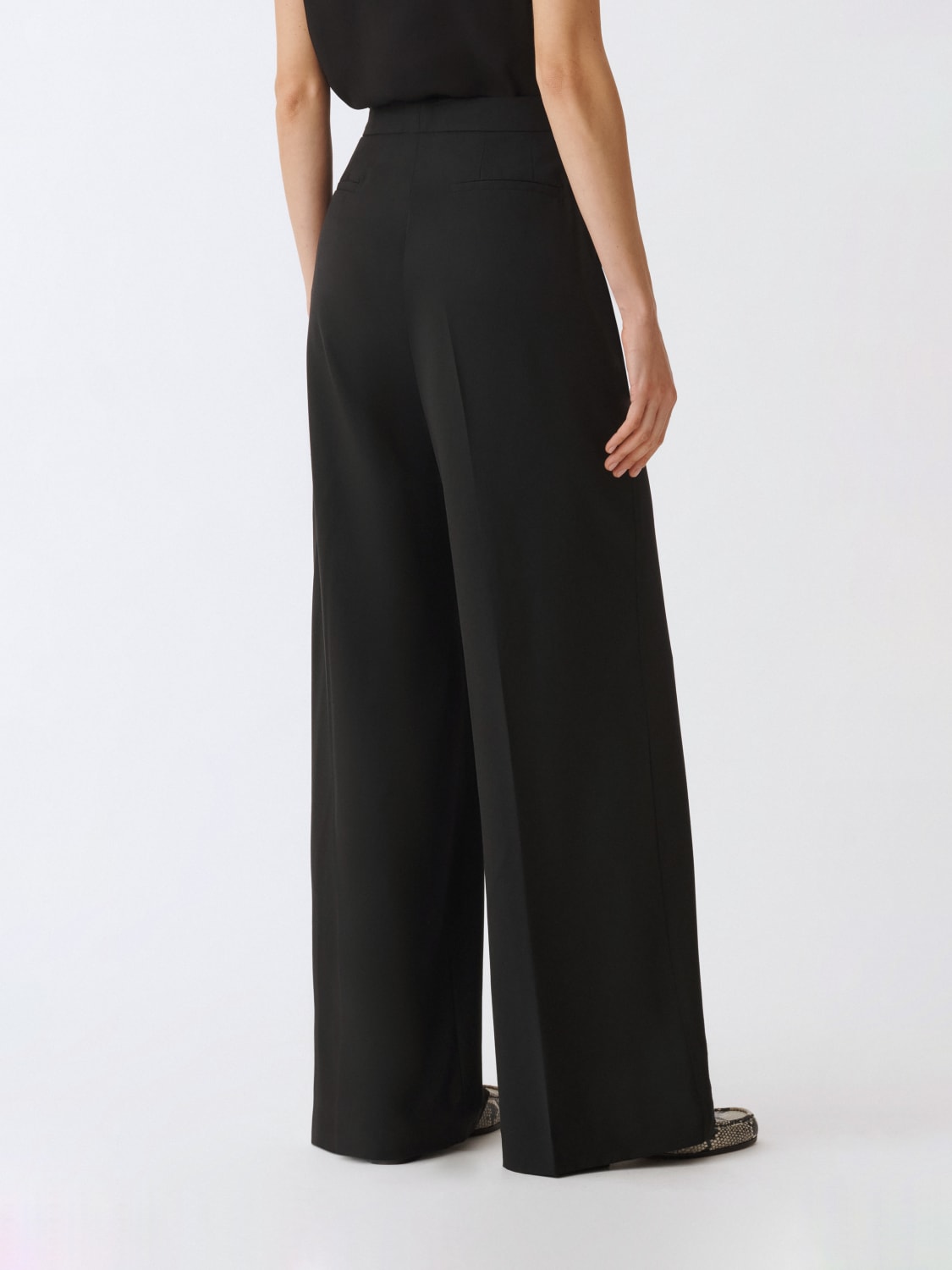 FABIANA FILIPPI PANTALONI: Pantalone Fabiana Filippi in misto lana vergine , Nero - Img 3