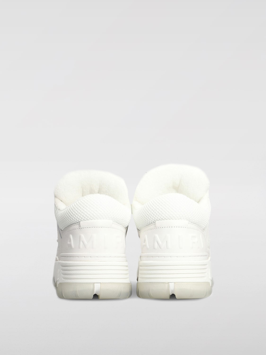 AMIRI SNEAKERS: Sneakers MA-1 Amiri in pelle e mesh, Bianco - Img 3