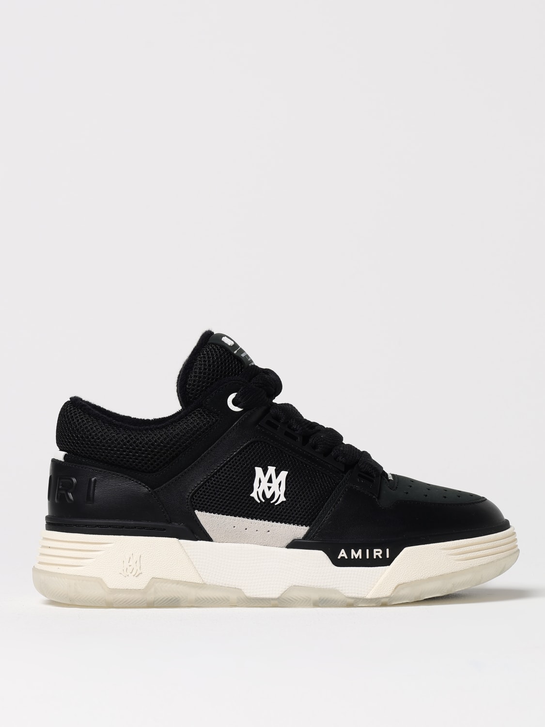スニーカー AMIRI Men Sneakers AMFOSR1090001 Black AMIRI Men's MA-1 Sneakers in Black Amiri
