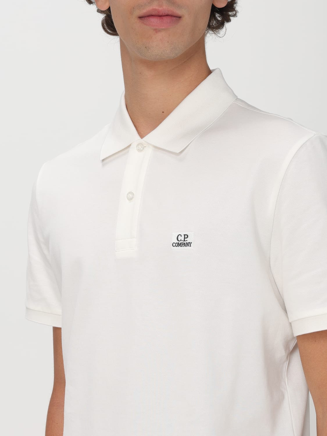 ポロシャツ C.P. COMPANY Men T Shirts 18CMPL180A110300R White C.P. COMPANY: Polo shirt men - White | C.P. Company polo