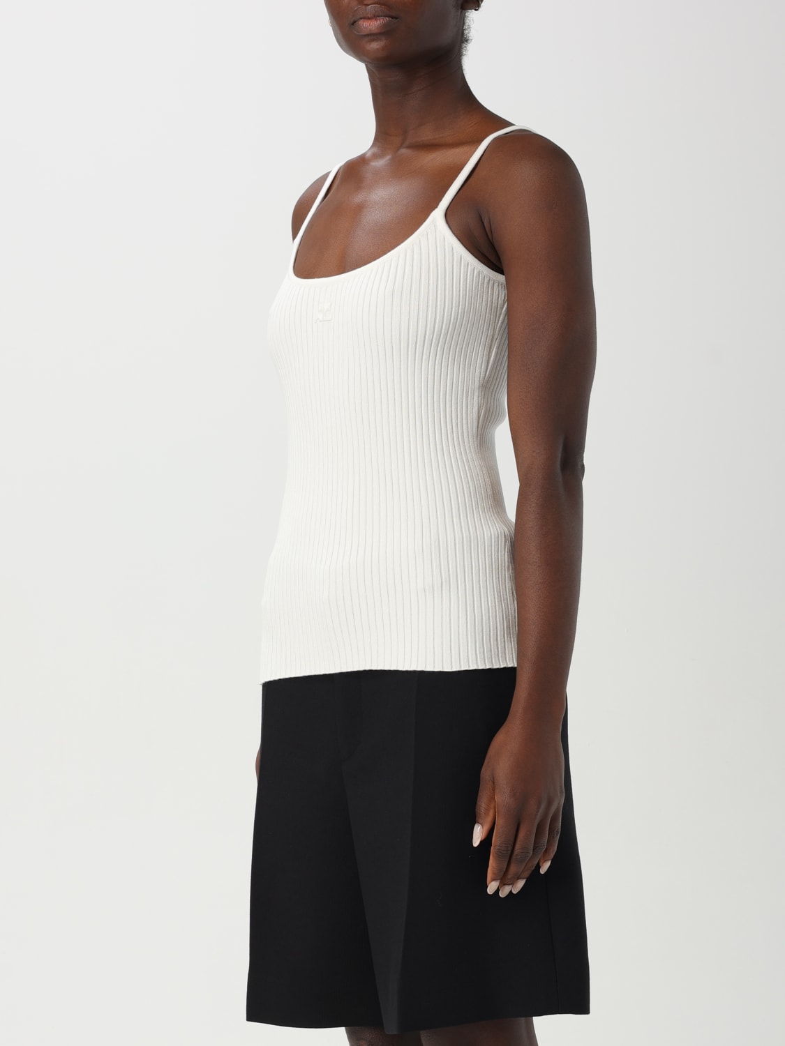 COURRÈGES T-SHIRT: Top woman CourrÈges, White - Img 4