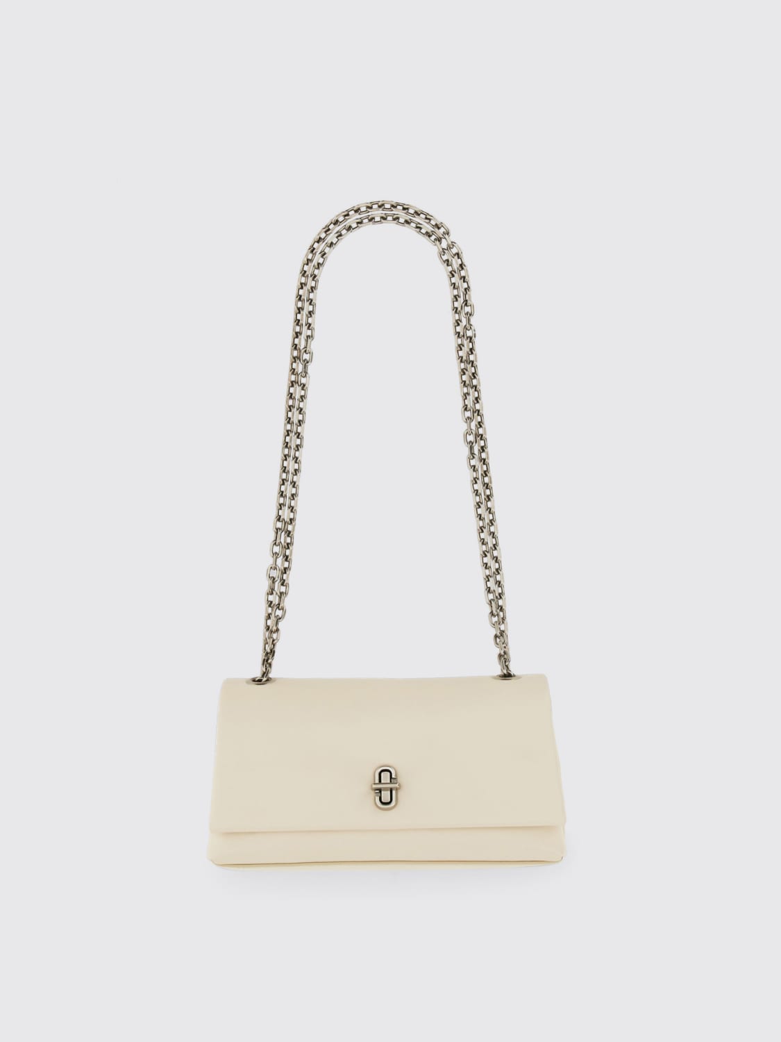 MARC JACOBS BORSA MINI: Borsa The Dual Marc Jacobs in pelle , Avorio - Img 1
