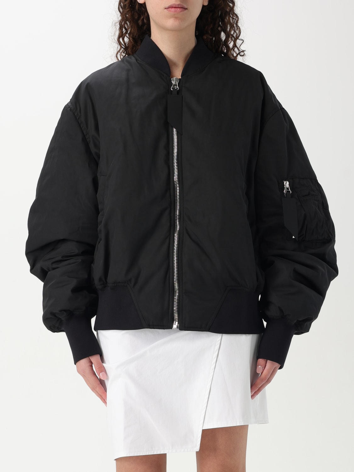 ジャケット THE ATTICO Woman Jacket Kaki 250WCB00070PLL001AA 828 THE ATTICO: Jacket woman - Black | The Attico jacket