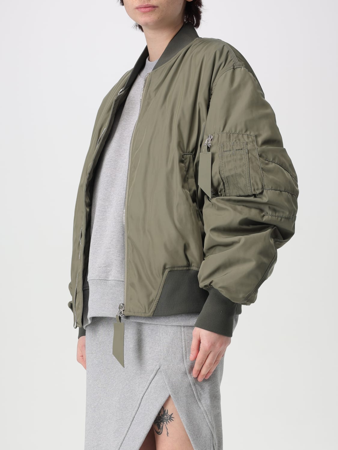 ジャケット THE ATTICO Woman Jacket Grey 251WCB00070PLL001AA 084 THE ATTICO: Jacket woman - Kaki | The Attico jacket