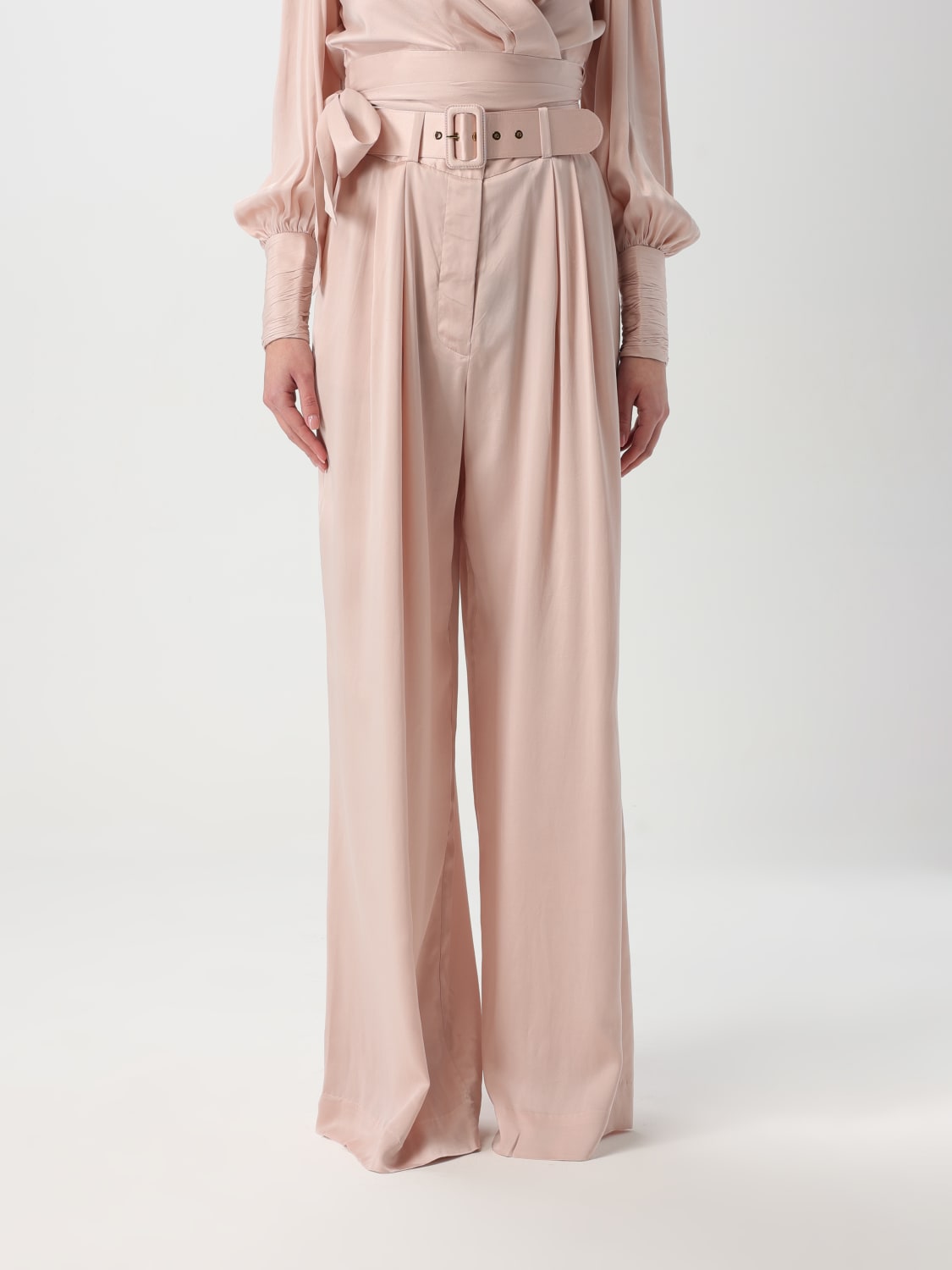 パンツ ZIMMERMANN Women Straight Pants 2151PR25R KHA Green ZIMMERMANN: Pants woman - Green | Zimmermann pants 2151PR25R