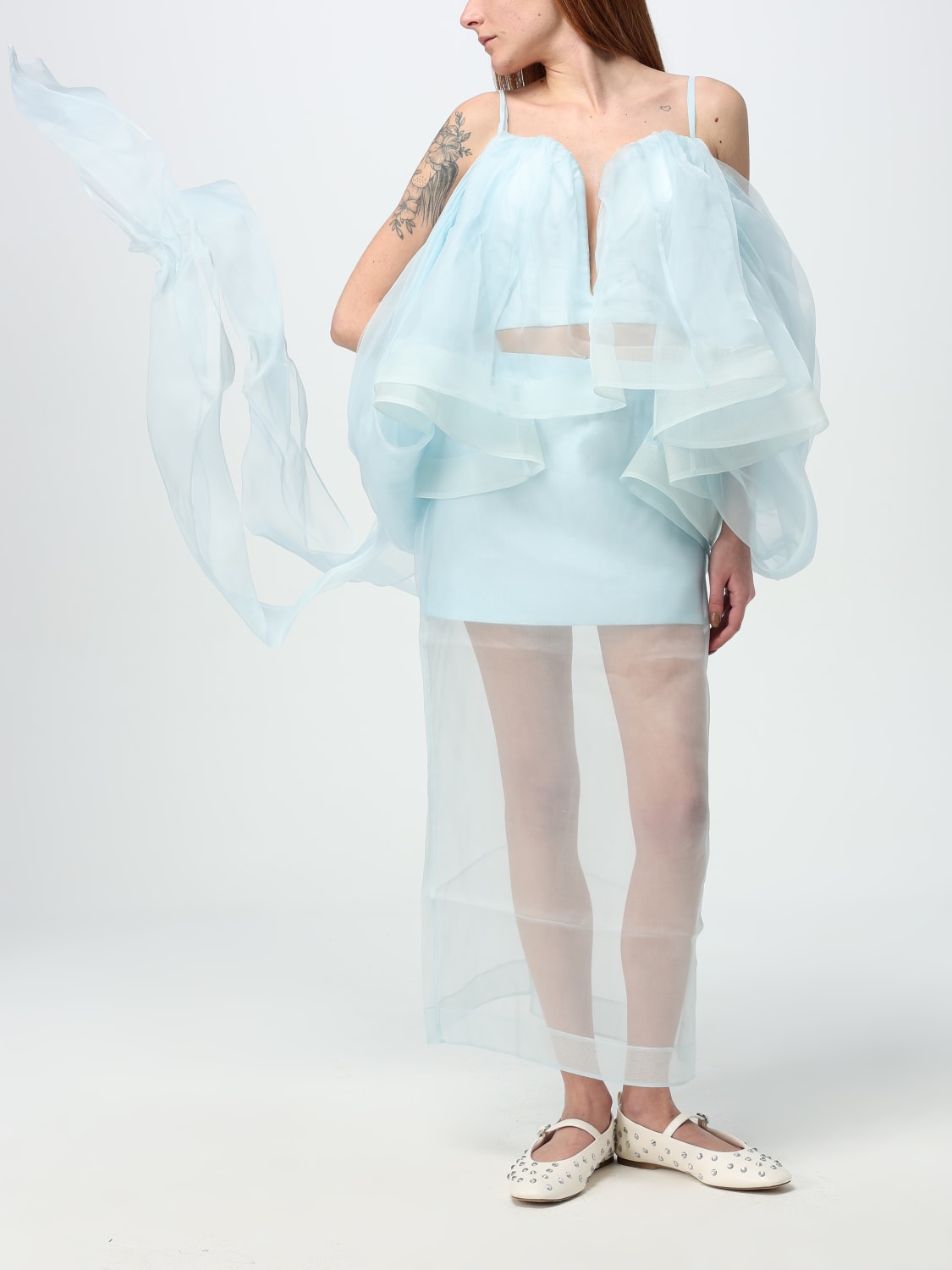 ZIMMERMANN GONNA: Gonna Zimmermann in seta , Verde - Img 2