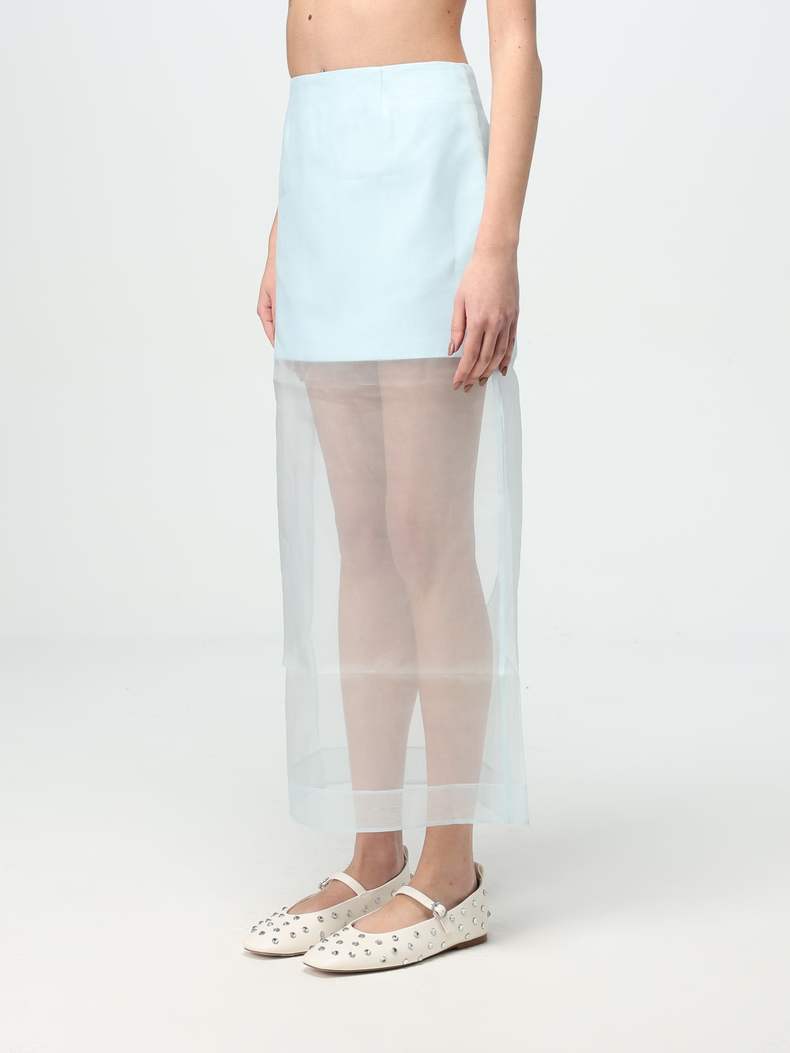 ZIMMERMANN GONNA: Gonna Zimmermann in seta , Verde - Img 4