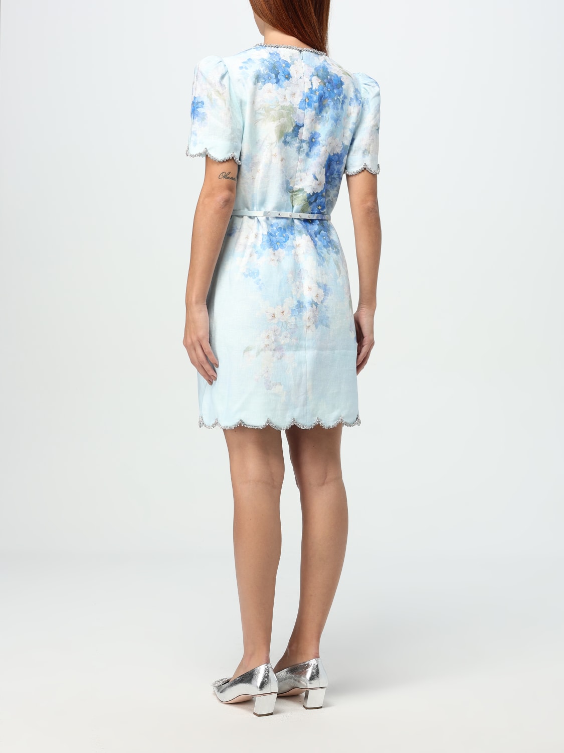 ワンピース ZIMMERMANN Women Dresses 2161 DR251 BUF BLUE FLORAL ZIMMERMANN: Dress woman - Blue | Zimmermann dress 2161DR251